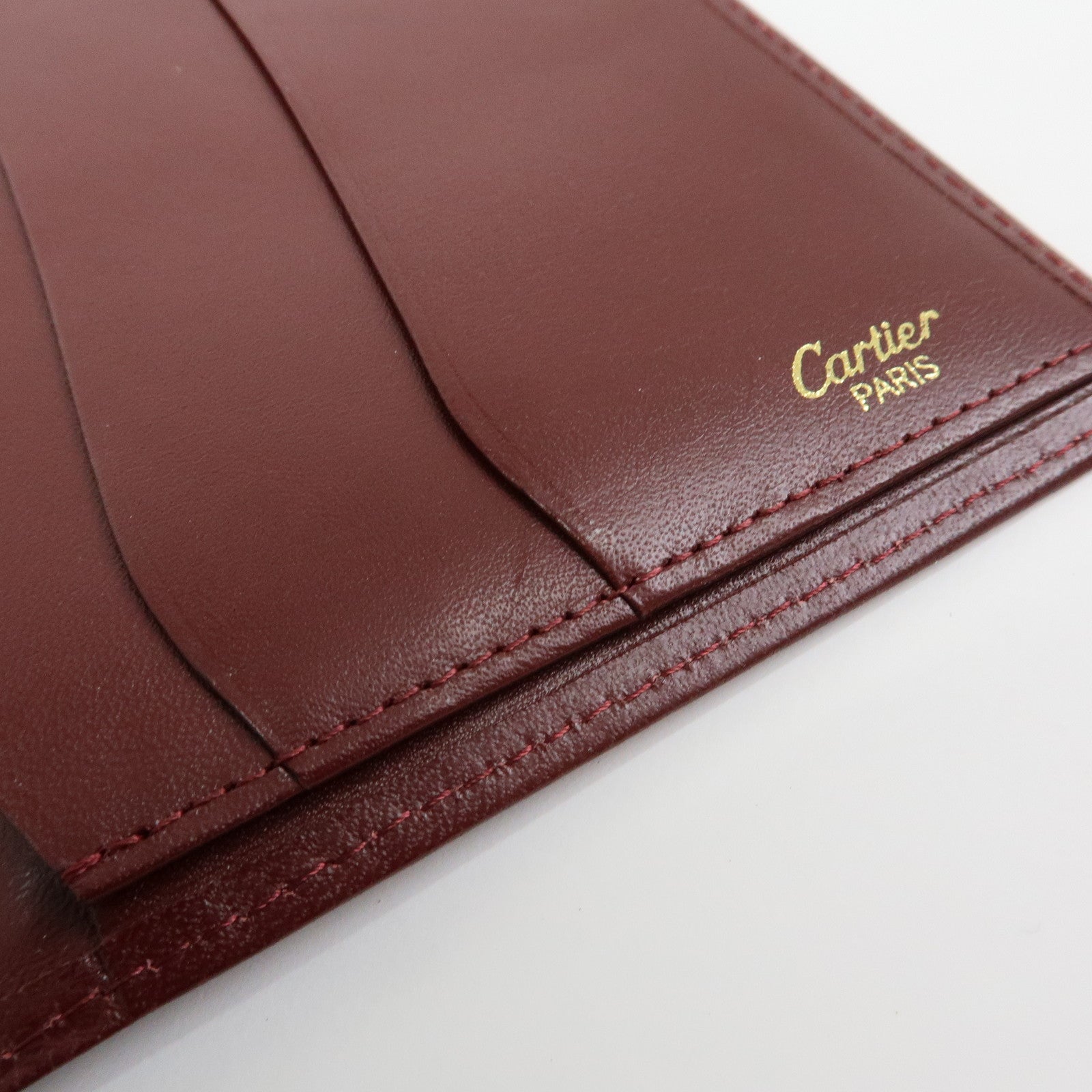 Cartier Must de Cartier Set of 2 Leather Wallet Bordeaux
