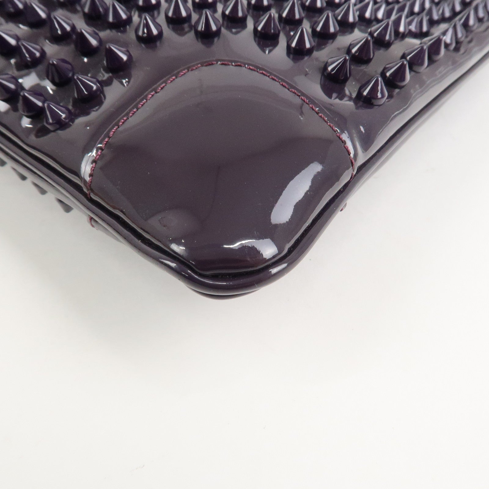 Christian Louboutin Vinyl 2Way Bag Chain Shoulder Bag Purple