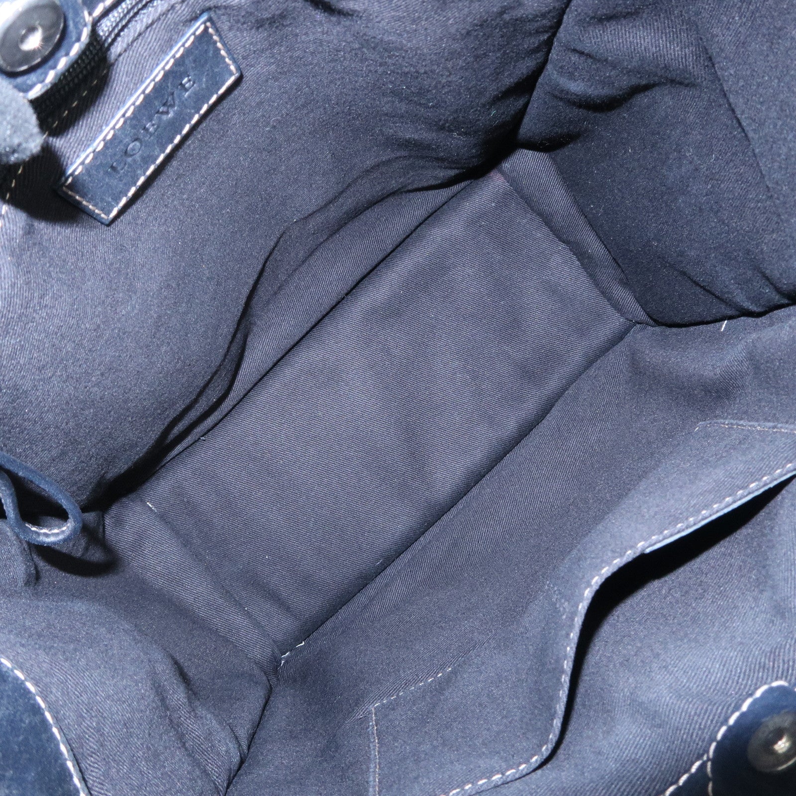 LOEWE Anagram Calf Leather Tote Bag Shoulder Bag Black