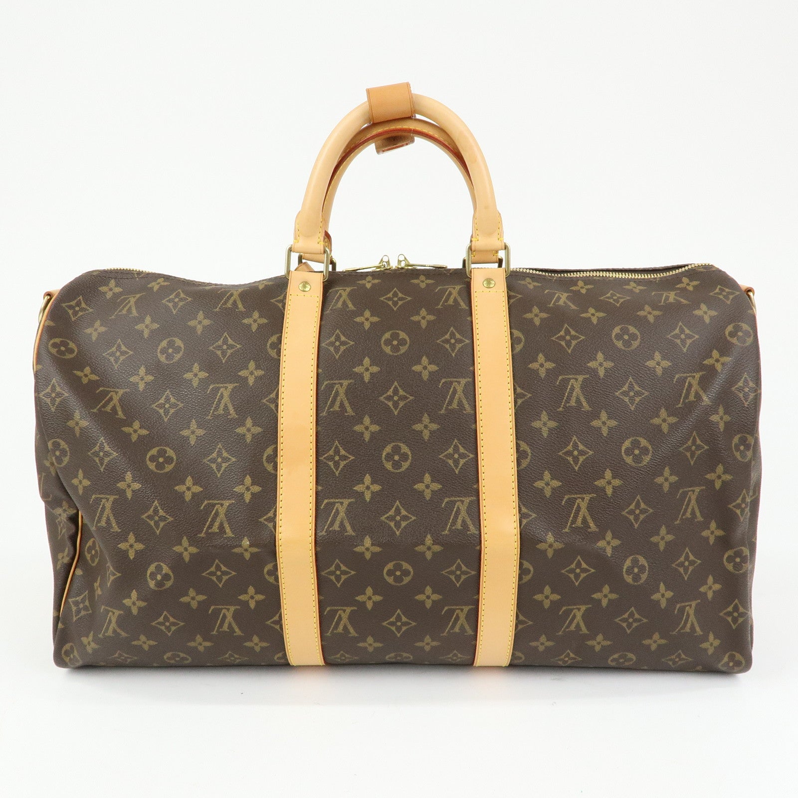 Louis Vuitton Monogram Keep All Bandouliere 50 Boston Bag M41416