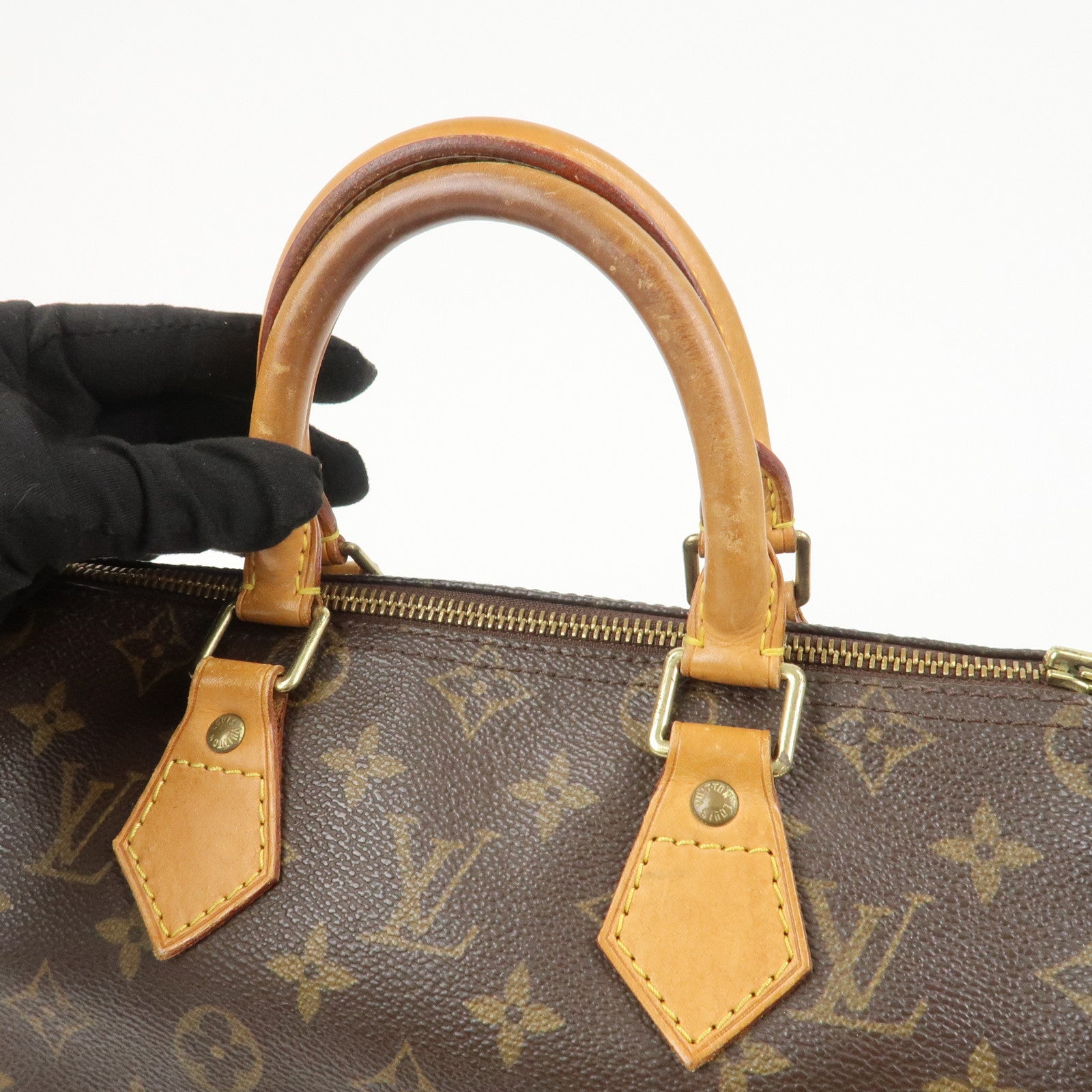 Louis Vuitton Monogram Speedy 25 Boston Bag Hand Bag Brown M41528