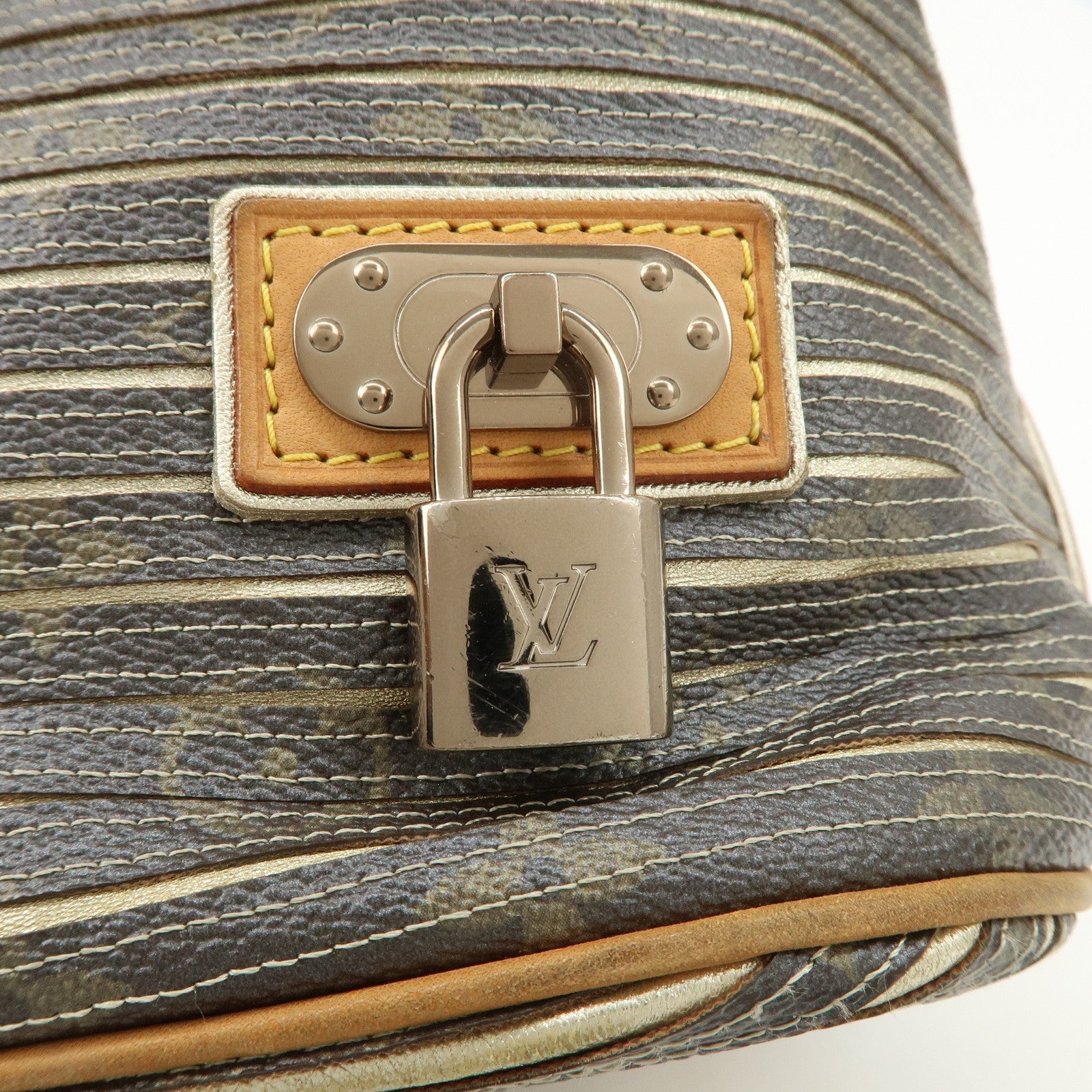 Louis Vuitton Monogram Eden Neo Leather Hand Bag Argent M40355