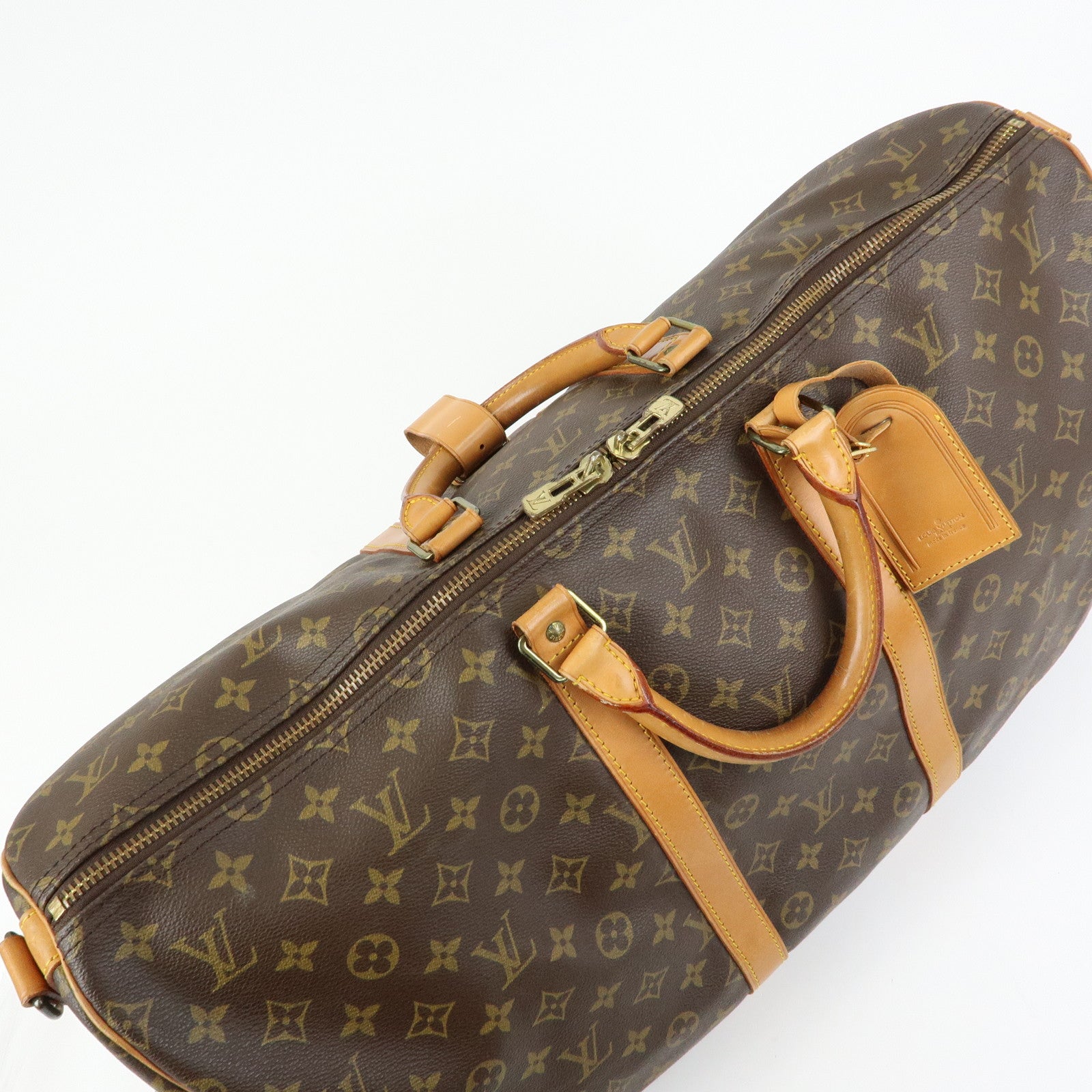Louis Vuitton Monogram Keep All Bandouliere 55 Boston Bag M41414