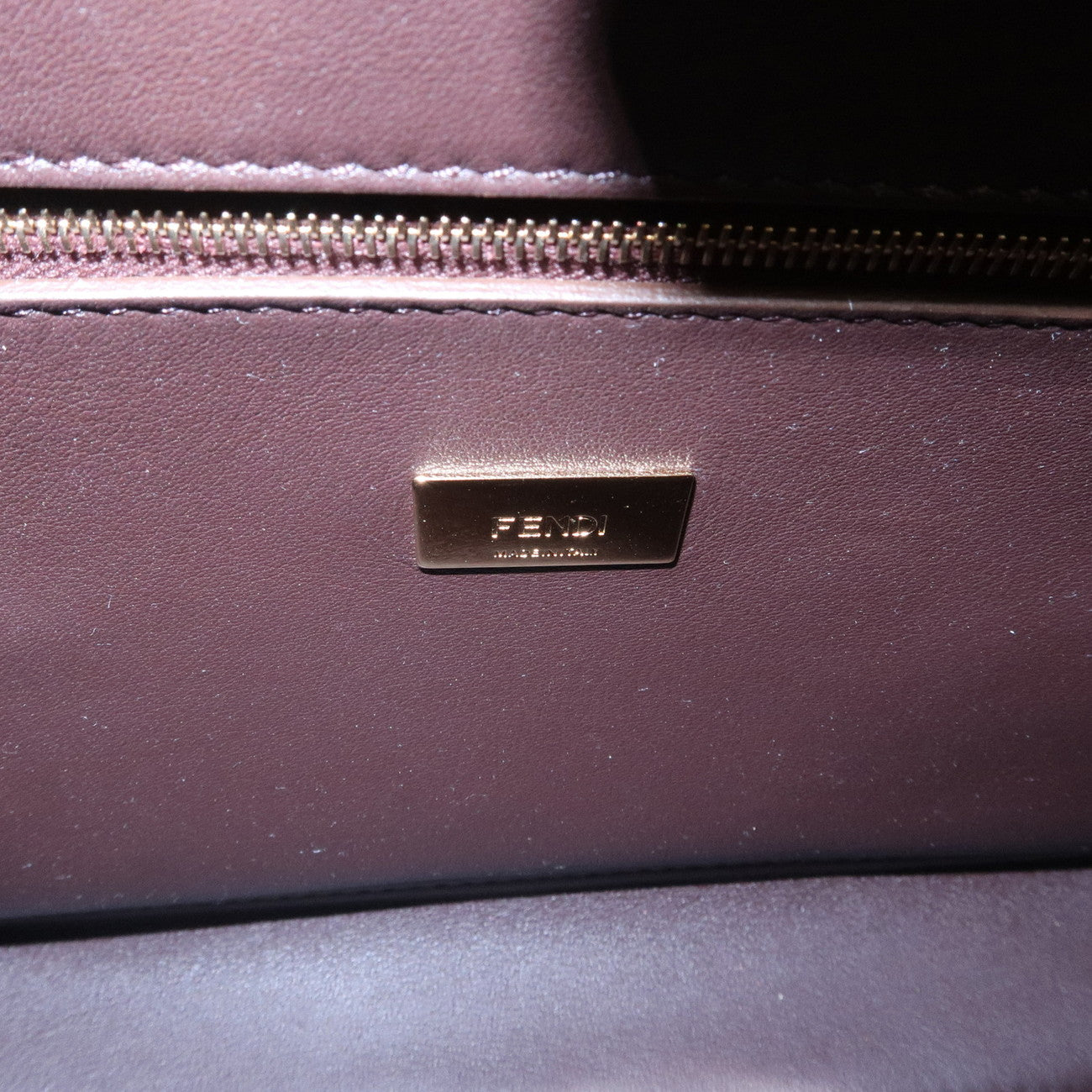 FENDI Peekaboo Iconic Essentially Leather 2Way Bag Pink 8BN302