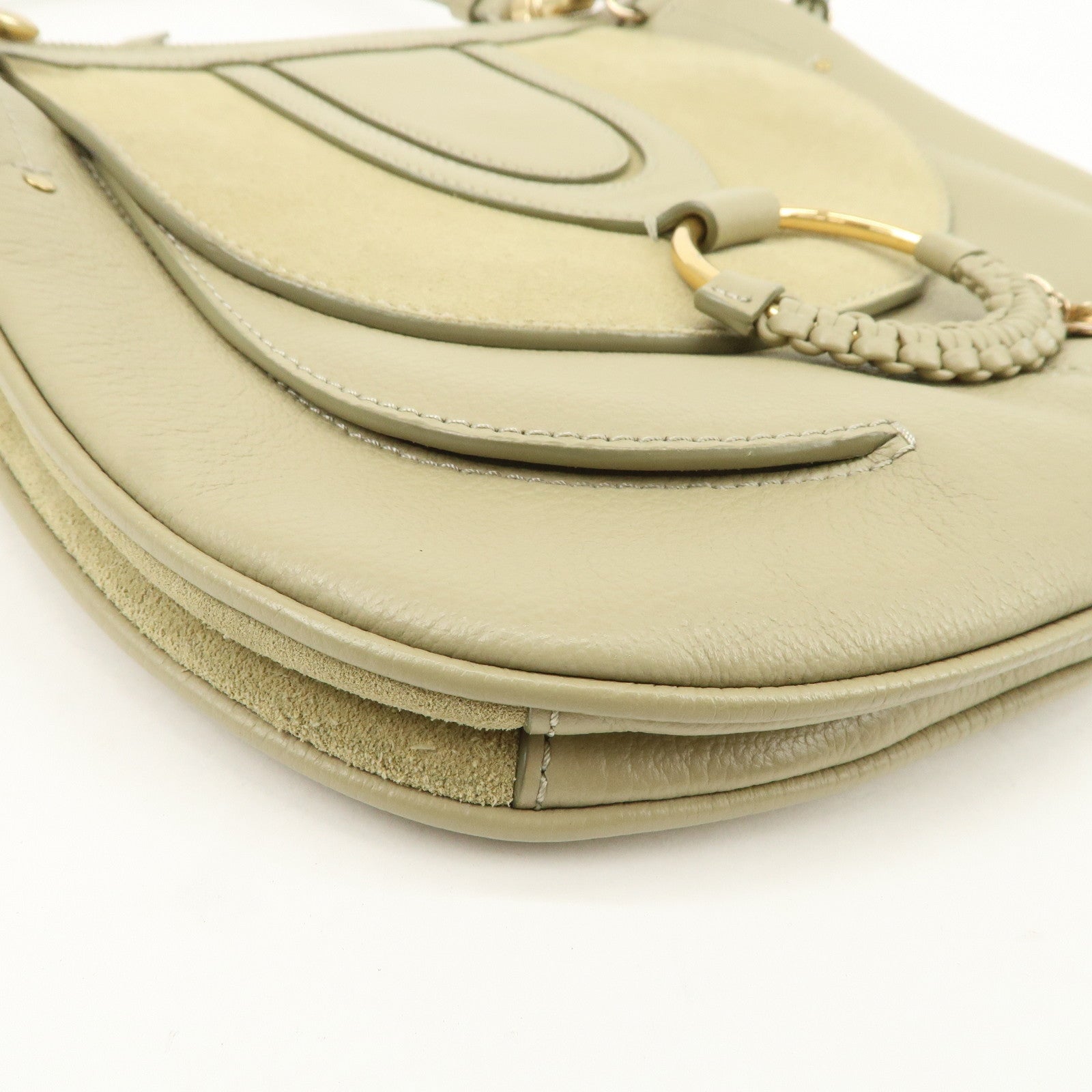 Chole See by Chlo・・スゥ Hana Leather Suede 2Way Bag Shoulder Bag Beige