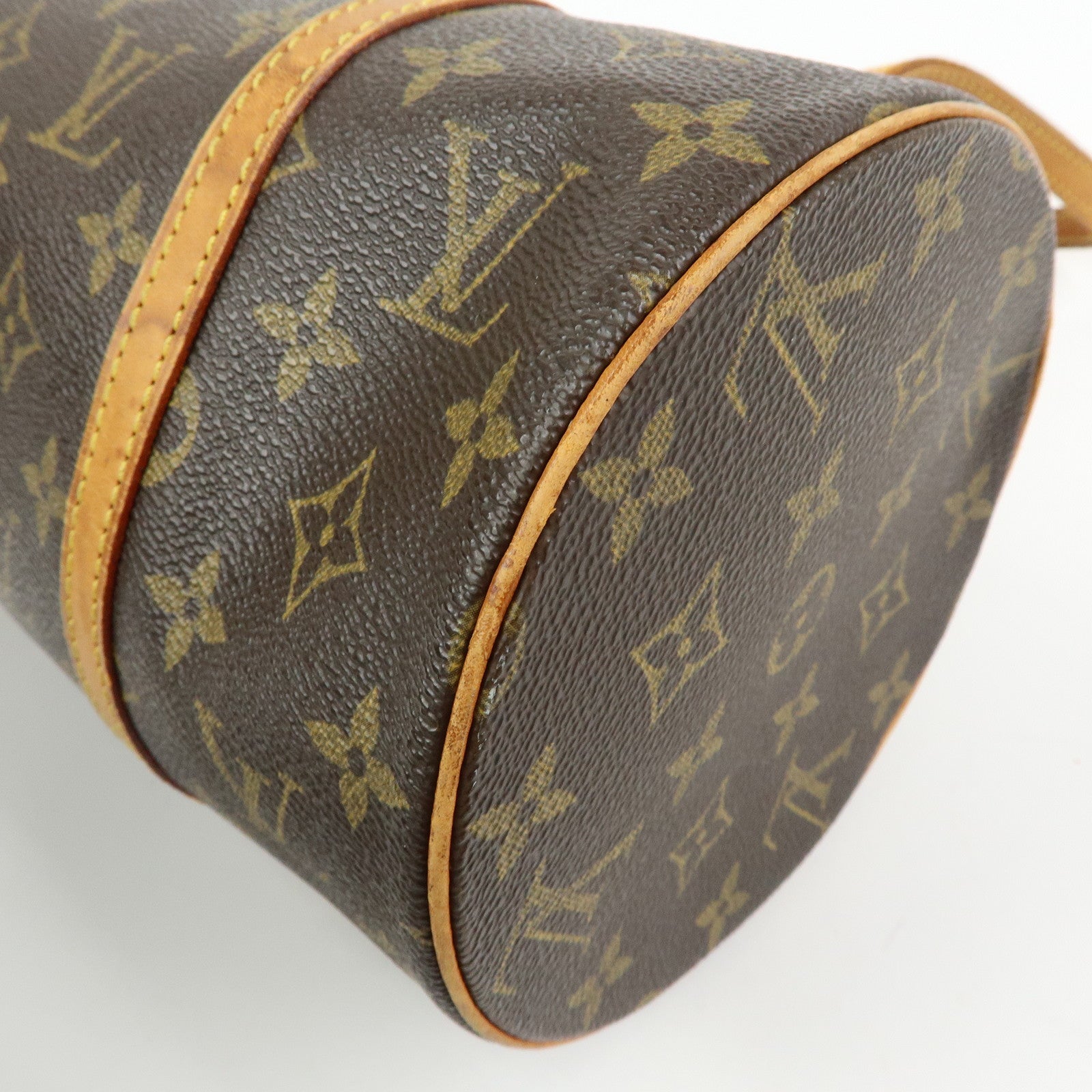 Louis Vuitton Monogram Papillon 30 Hand Bag Brown M51385