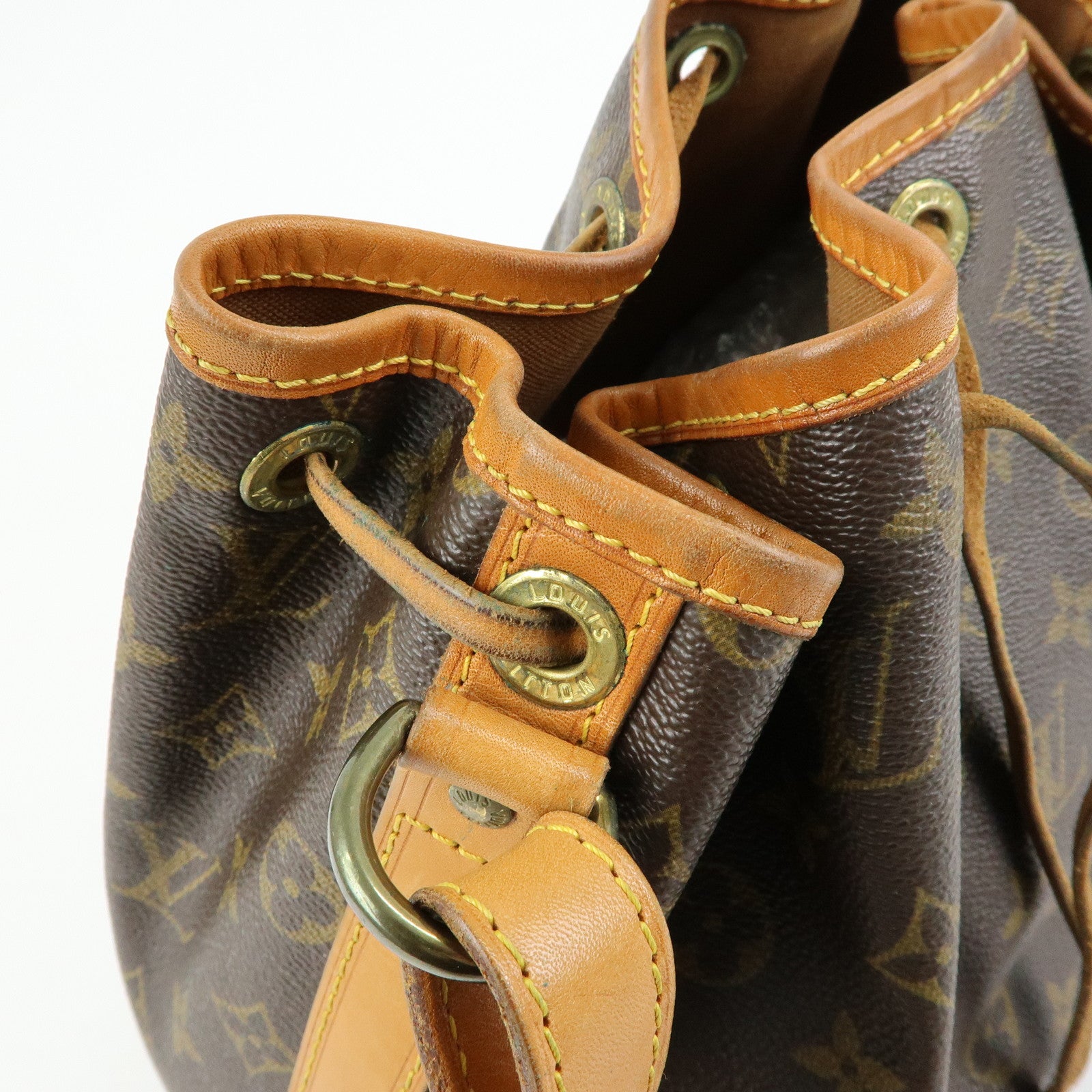 Louis Vuitton Monogram Petit Noe Shoulder Bag Brown M42226