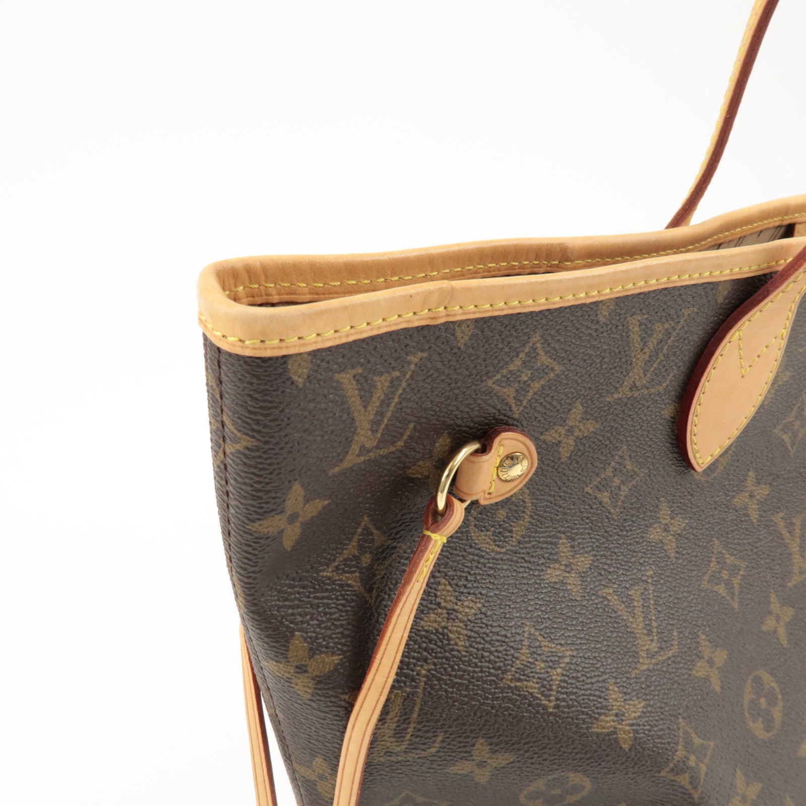 Louis Vuitton Monogram Neverfull MM Tote Bag Brown M40156 Used