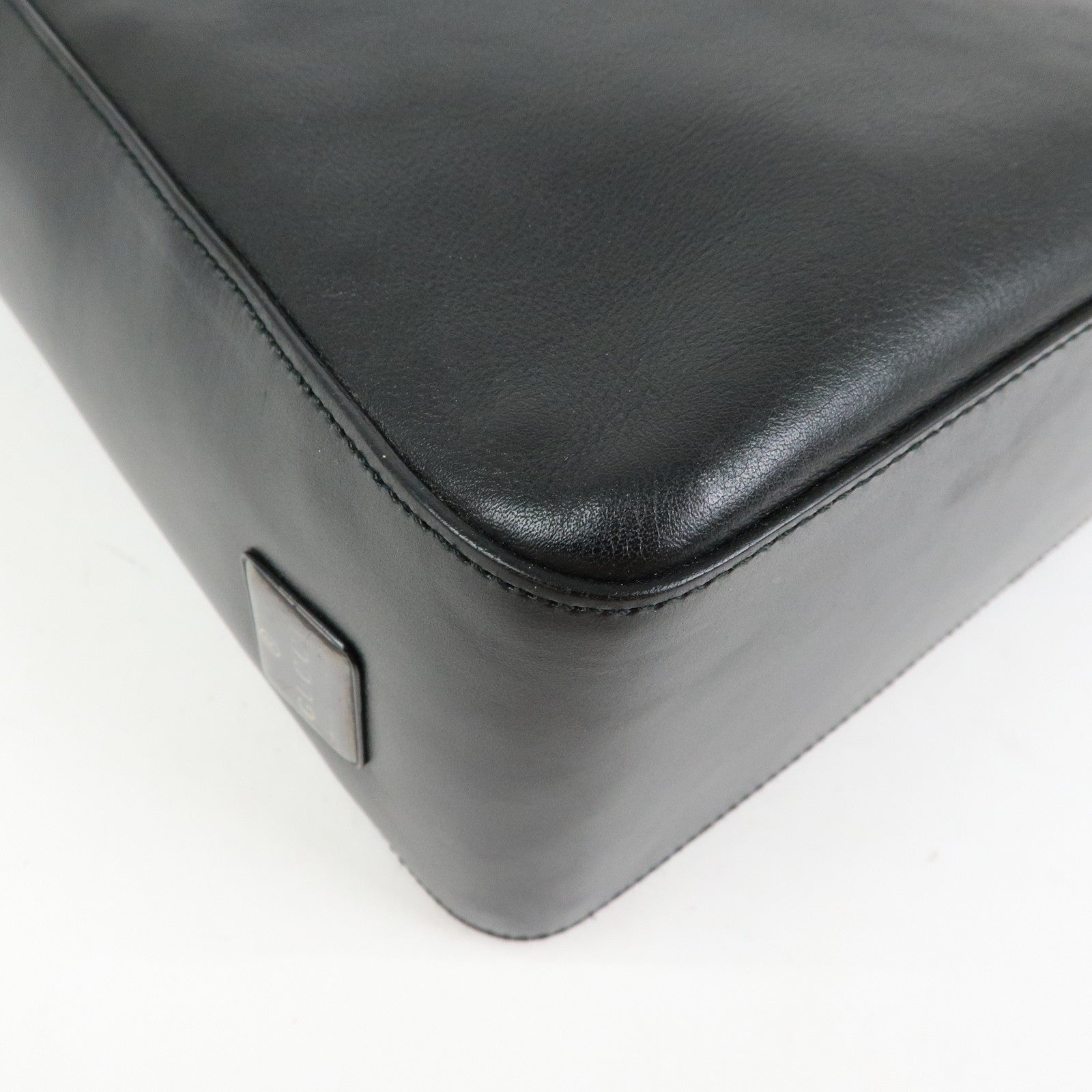 GUCCI Leather Shoulder Bag Hand Bag Black 001・3766