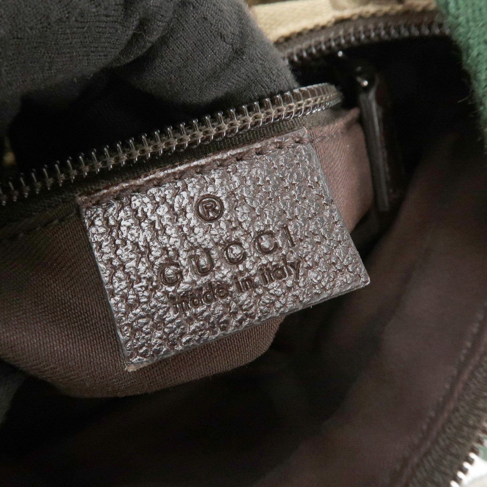 GUCCI Sherry GG Canvas Leather Shoulder Bag Beige 146309 Used