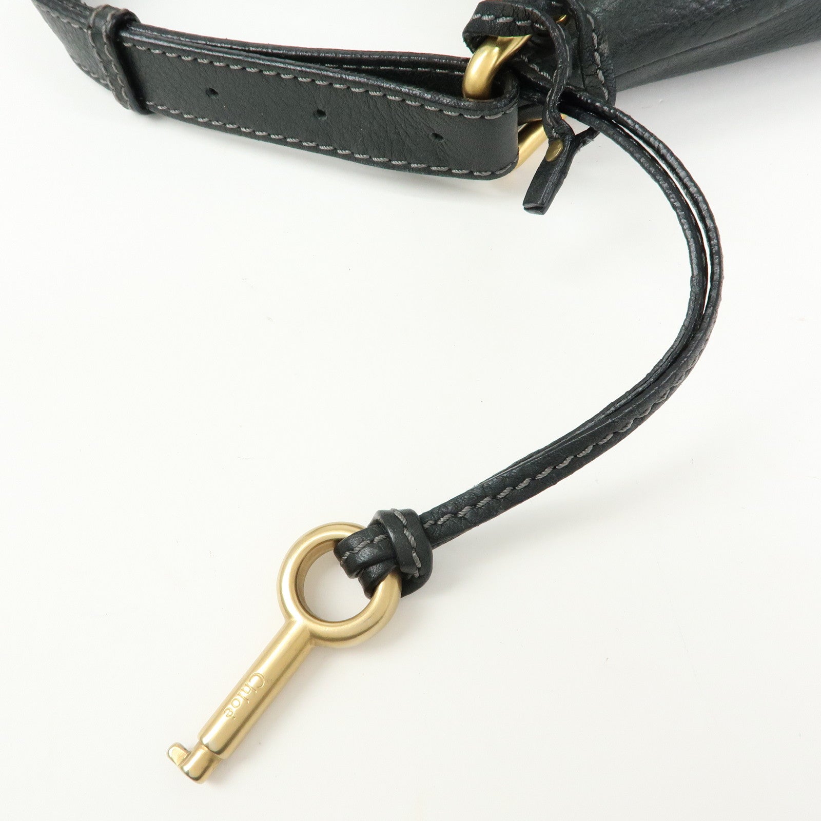 Chloe Paddington Leather Shoulder Bag Hand Bag Black