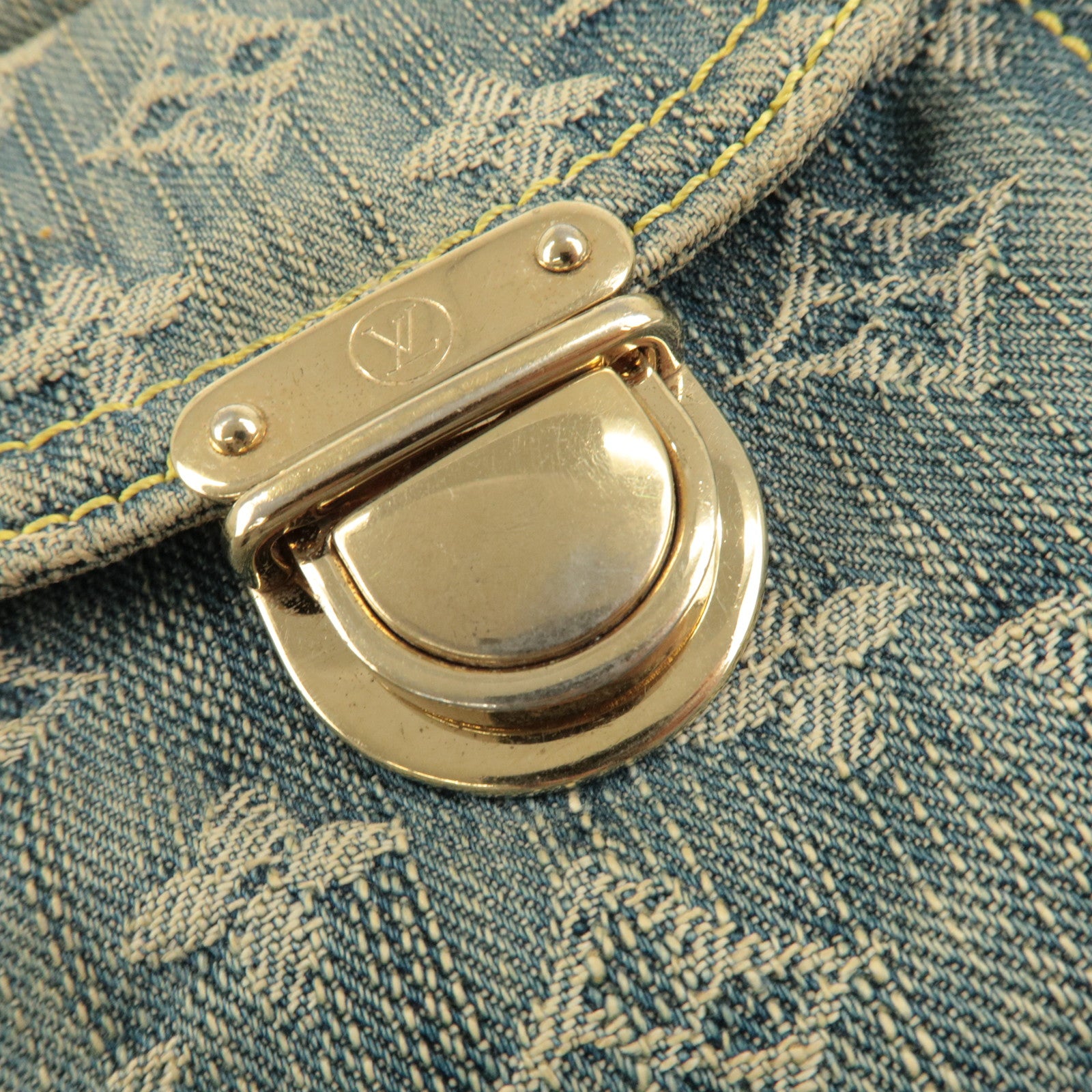 Louis Vuitton Monogram Denim Camera Bag Shoulder Bag Blue M95348