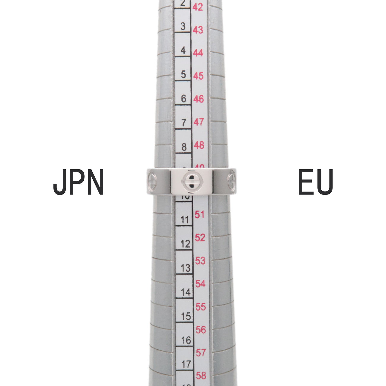 Cartier Love Ring K18 750WG White Gold #50 US5 EU49.5 HK11