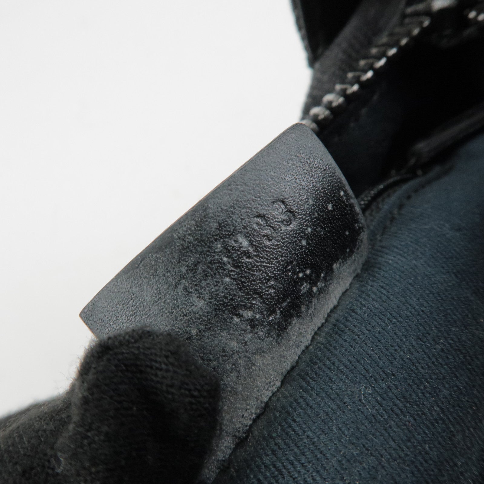 GUCCI GG Monogram Leather Shoulder Bag Hand Bag Black 101333