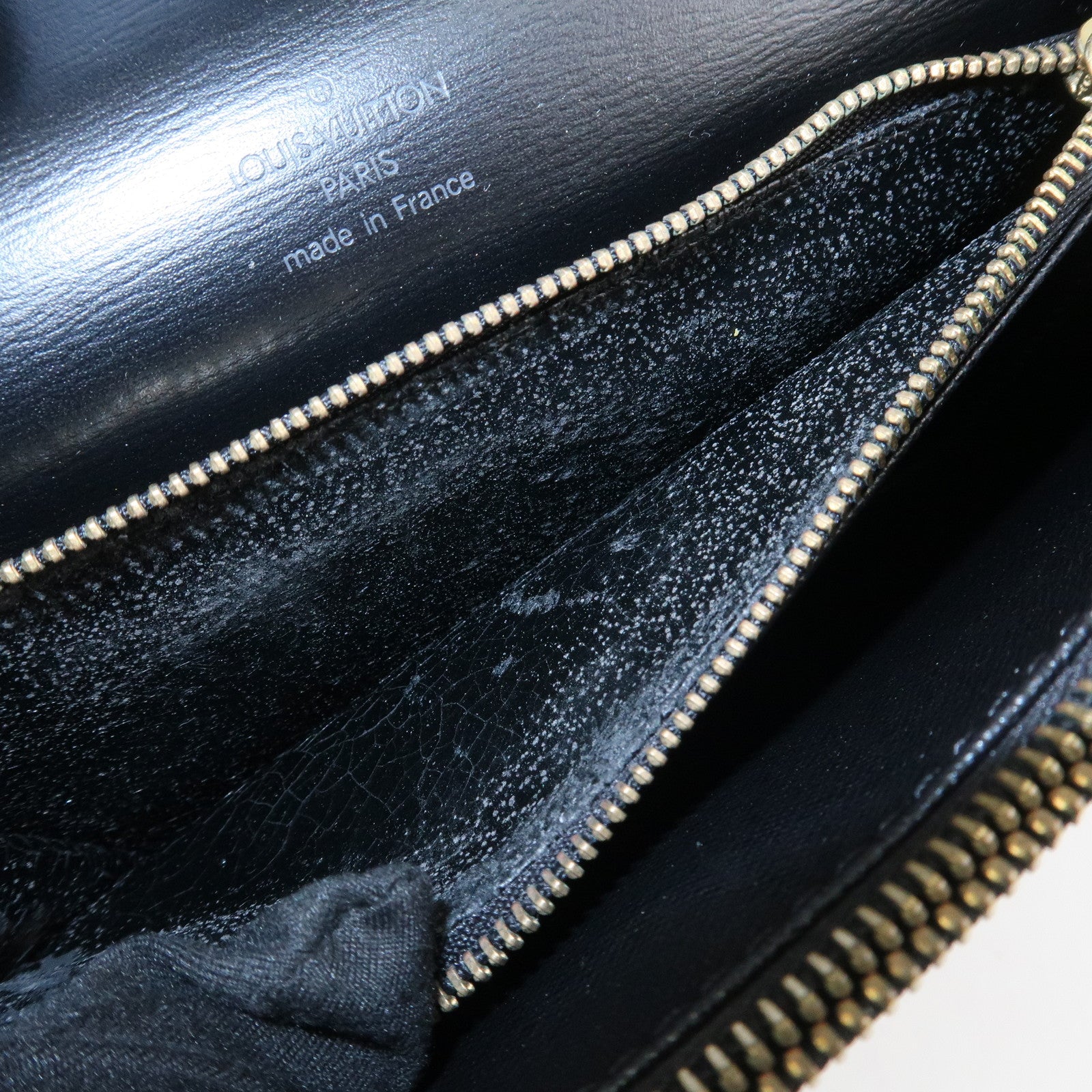 Louis Vuitton Epi Concorde Leather Hand Bag Noir Black M52132