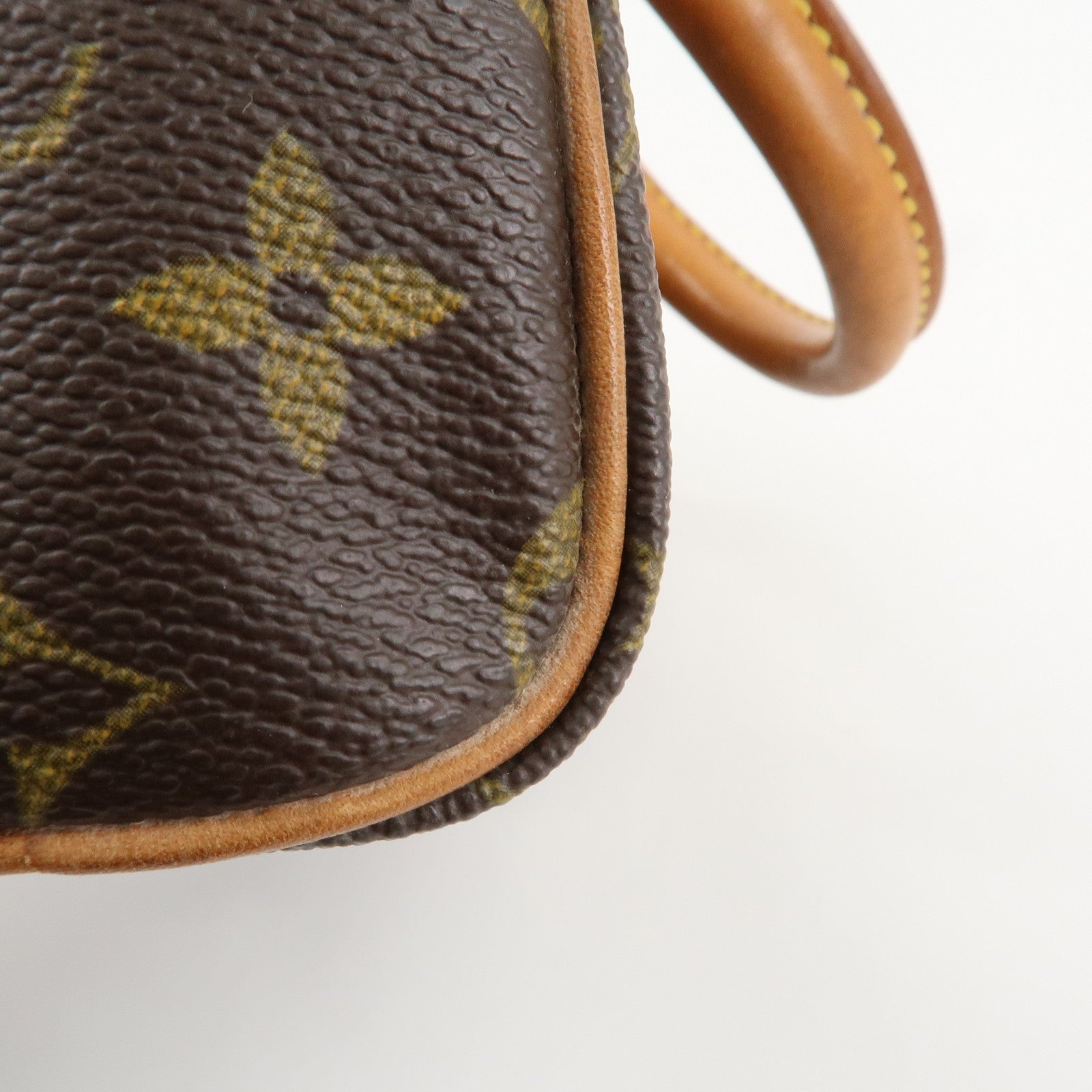 Louis Vuitton Monogram Canvas Mini Speedy Hand Bag Brown M41534 Used