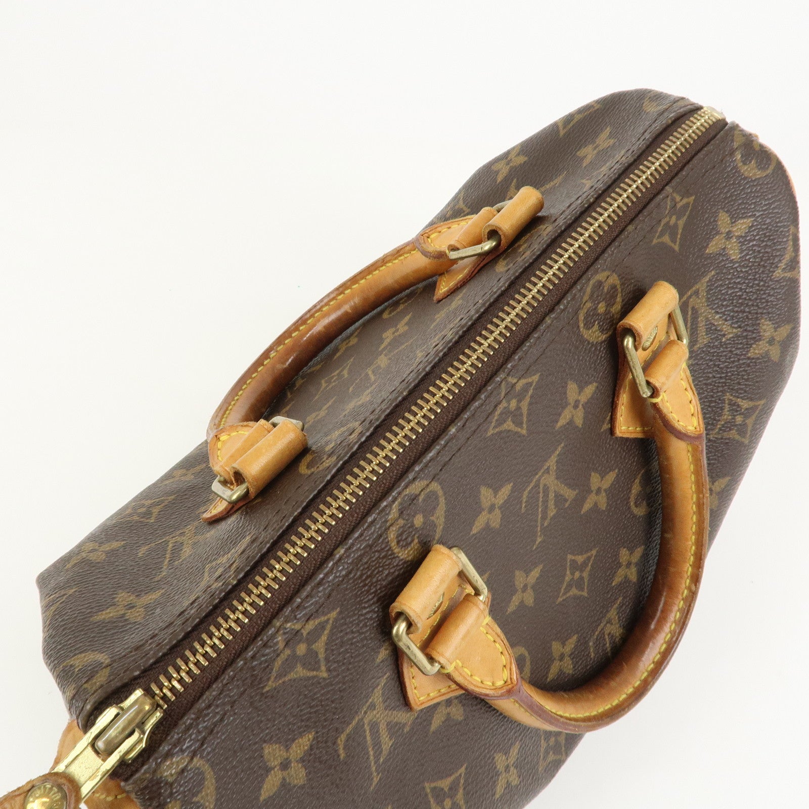Louis Vuitton Monogram Speedy 25 Boston Bag Hand Bag Brown M41528