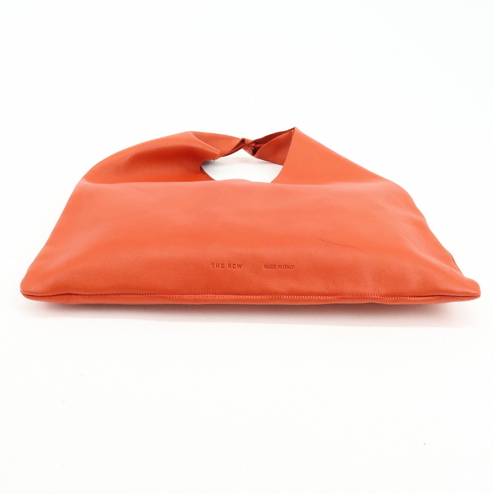 THE ROW Small Bindle Cowhide Leather Hand Bag Orange W1682L628