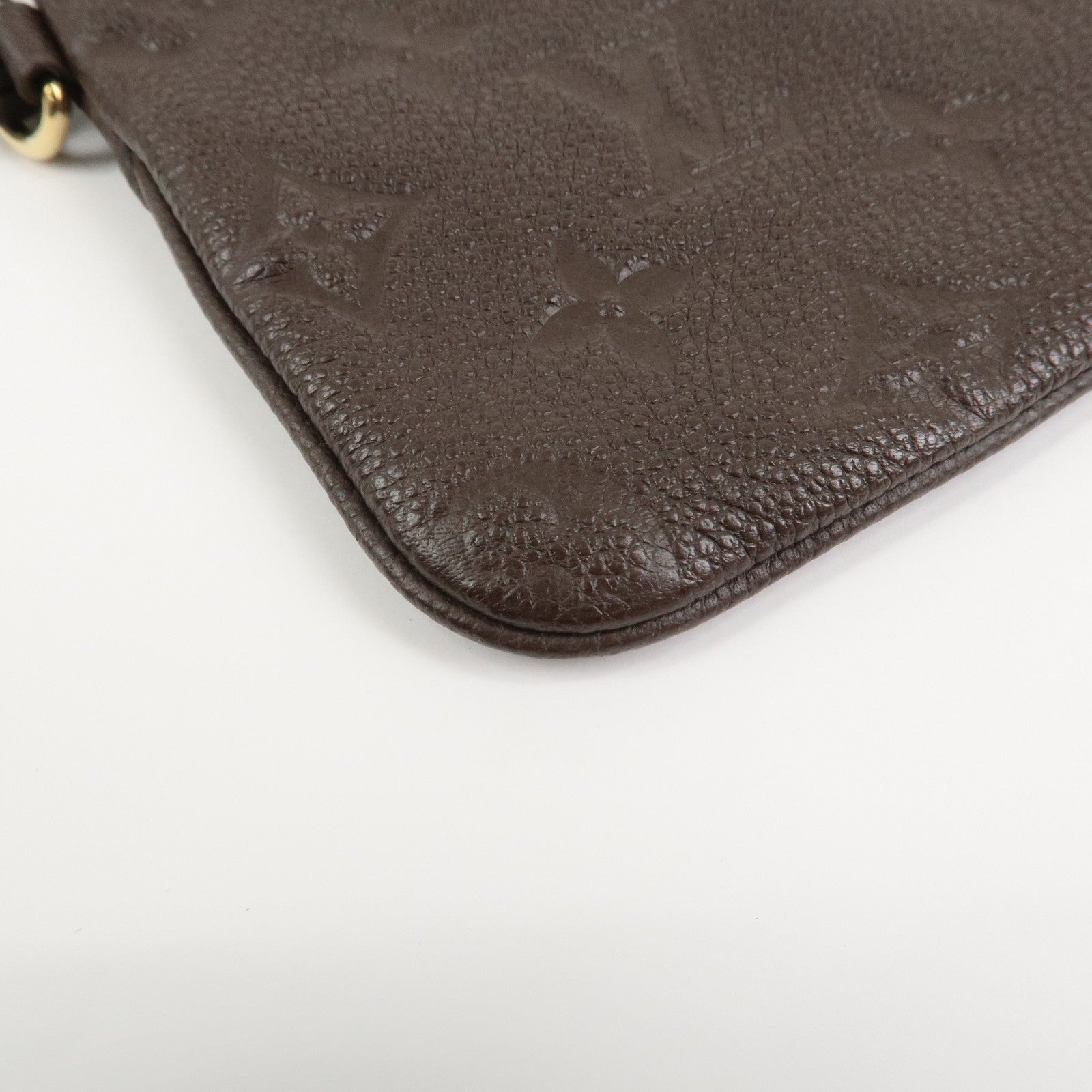 Louis Vuitton Monogram Empreinte Leather Pouch For Citadines Taupe