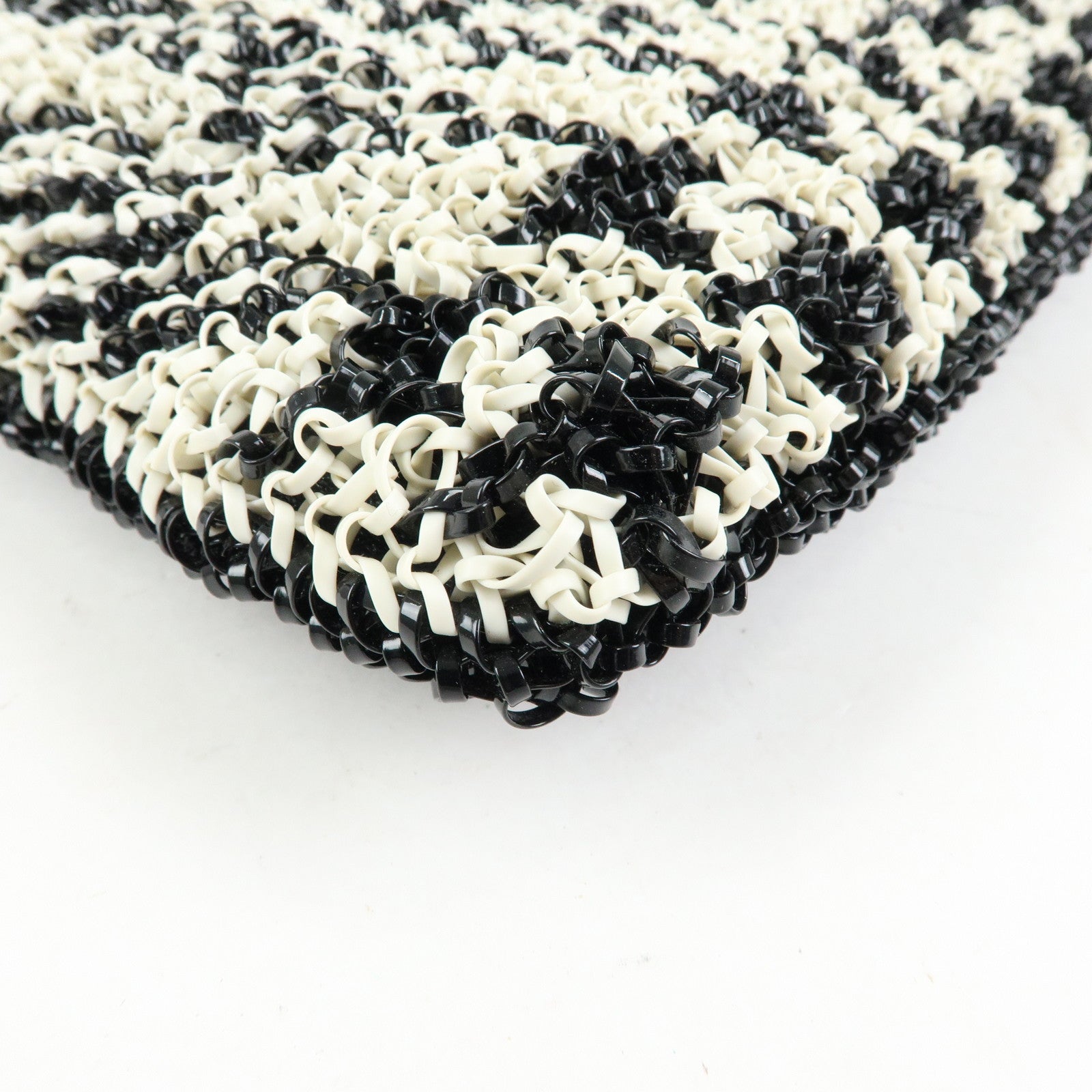 ANTEPRIMA PVC Wire Bag Tote Bag Shoulder Bag Black White