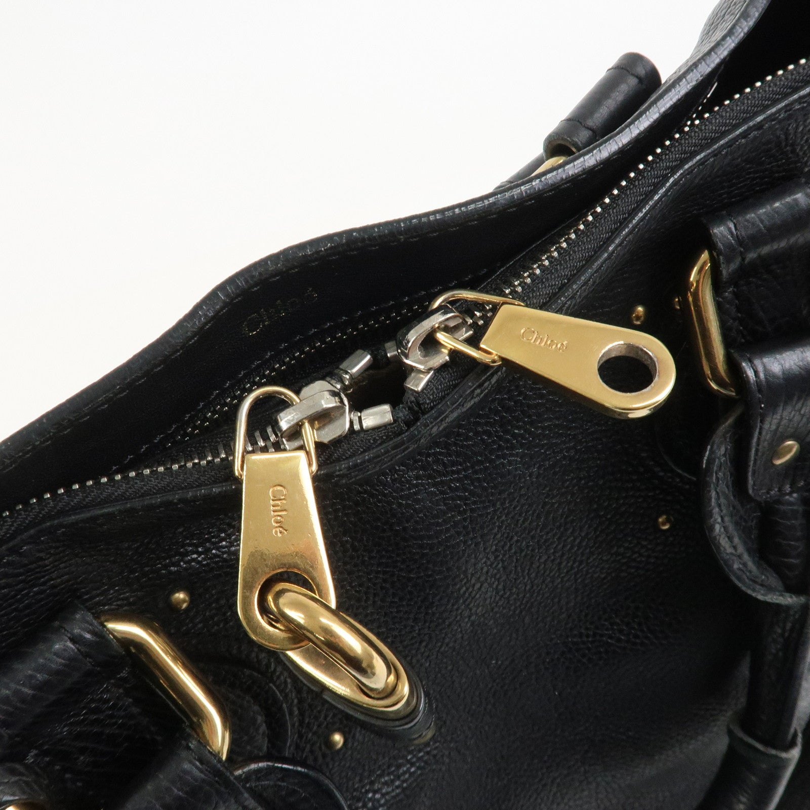 Chloe Paddington Leather 2Way Bag Shoulder Bag Black