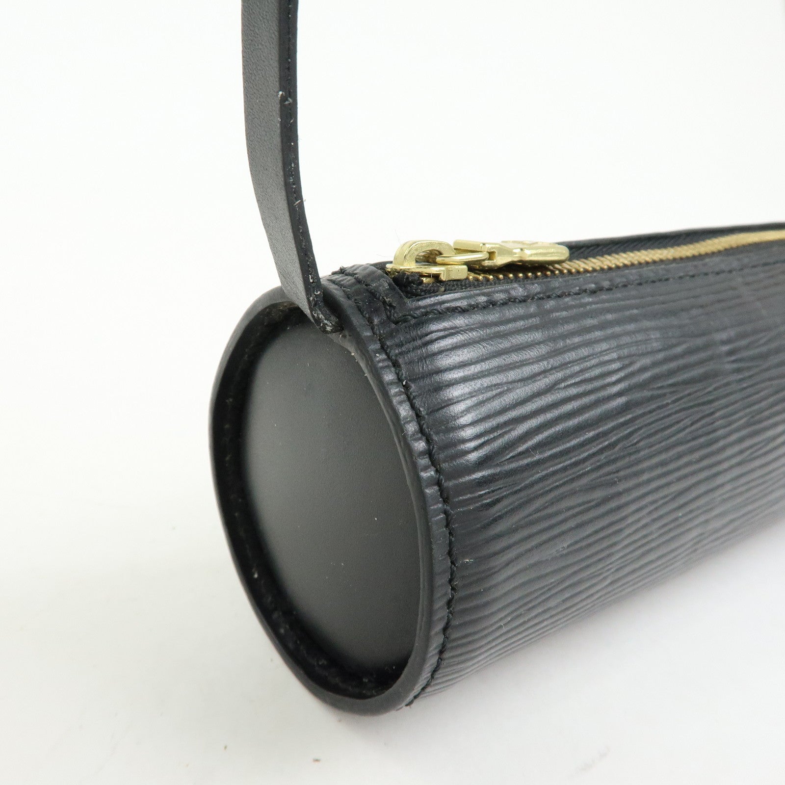 Louis Vuitton Epi Mini Leather Pouch For Soufflot Hand Bag Noir
