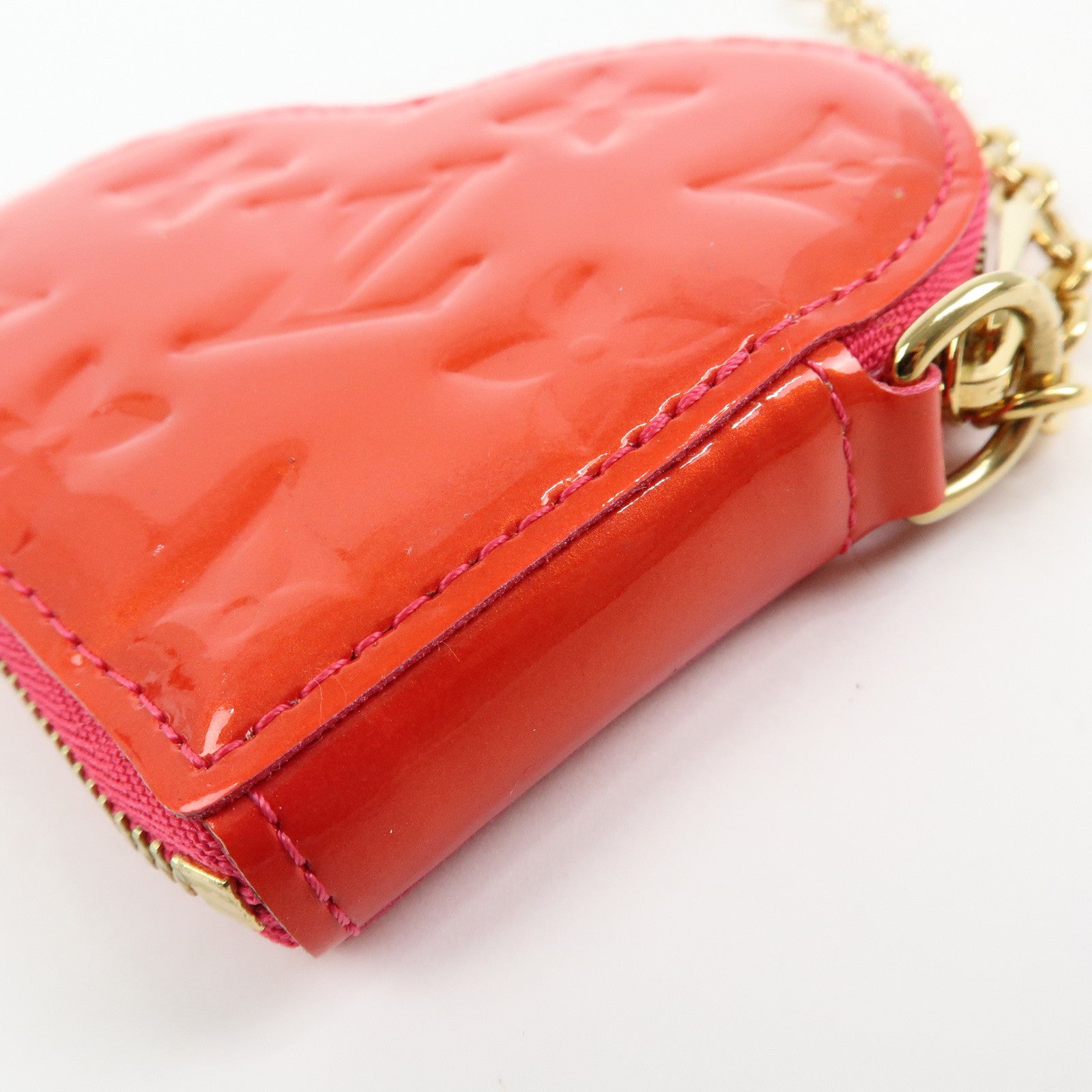 Louis Vuitton Monogram Vernis Porte Monnaie Coeur Coin Case M93657