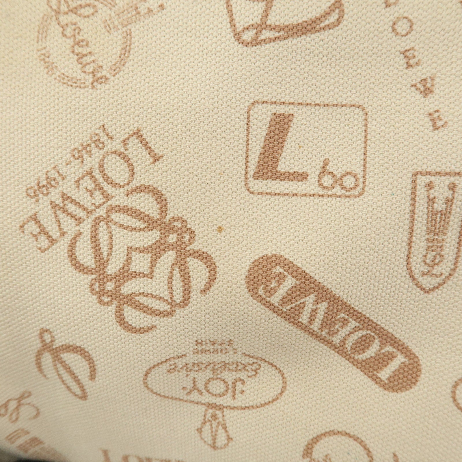 LOEWE Anagram Canvas Suede Leather 160th Anniversary Shoulder Bag