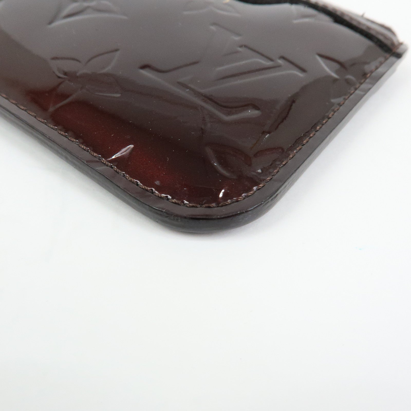Louis Vuitton Vernis Pochette Cles NM Coin Case Amarante M93557