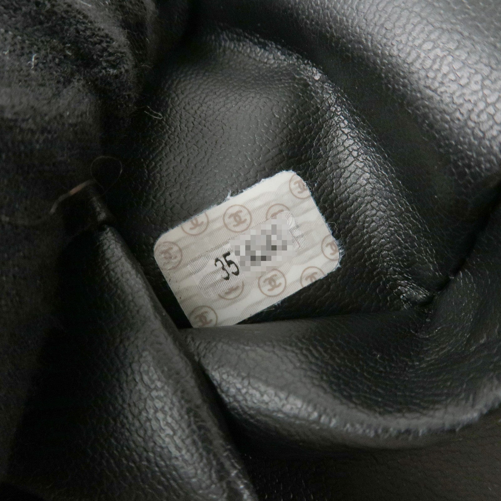 CHANEL Caviarskin COCO Mark Turnlock Chain Shoulder Bag Black Gold HDW Used