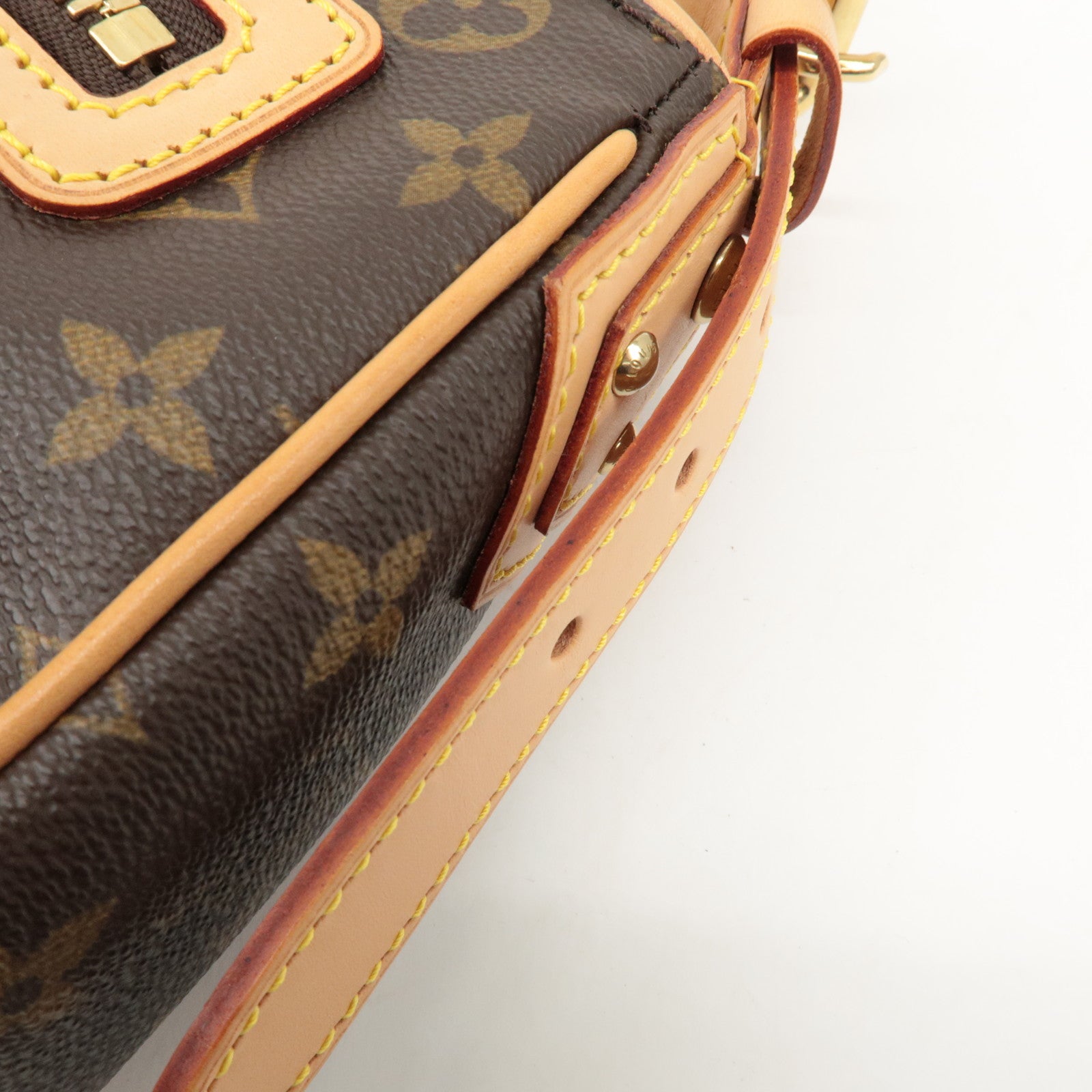 Louis Vuitton Monogram Hudson GM Shoulder Bag Brown M40045 Used