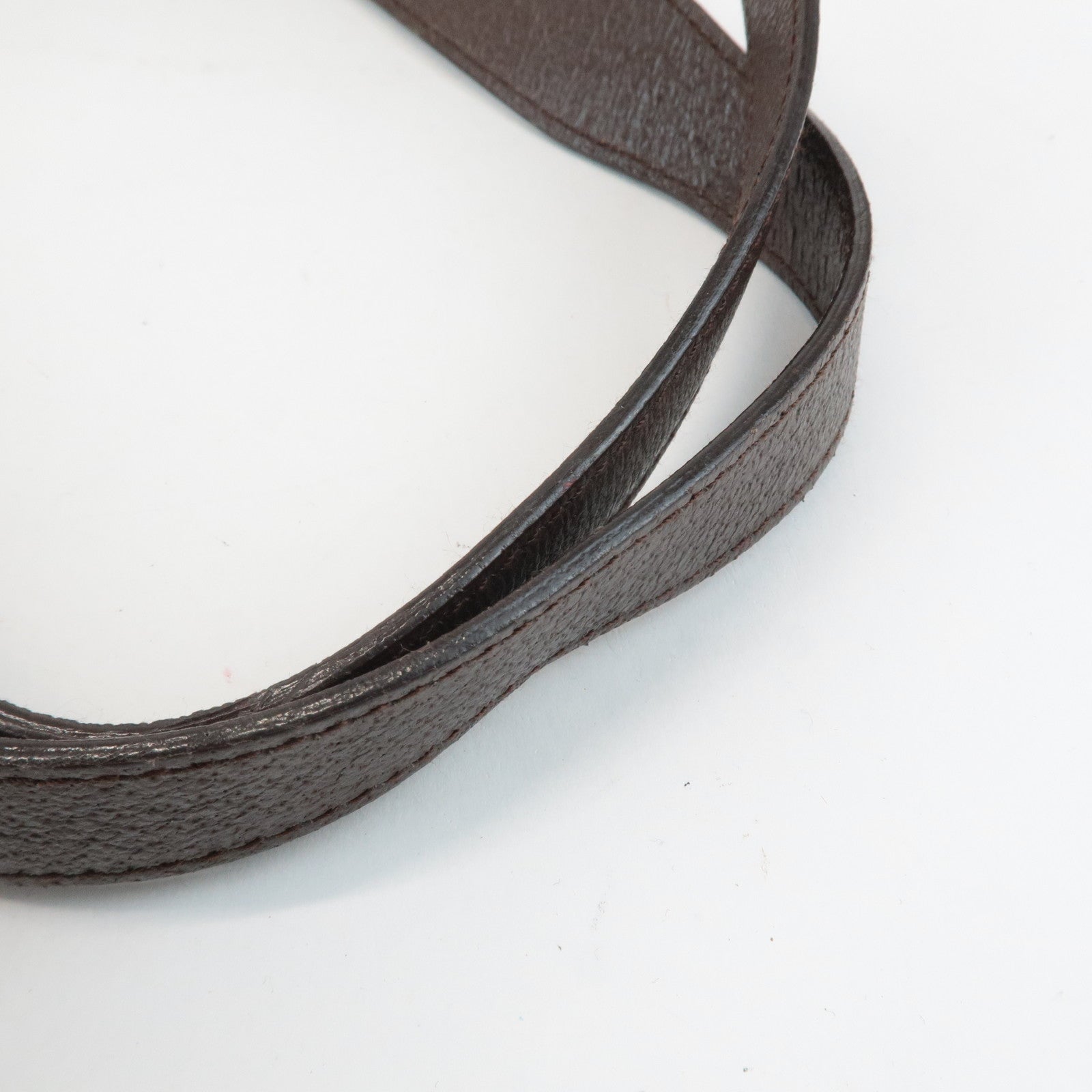 BVLGARI Logomania Canvas Leather Tote Bag Shoulder Bag Beige Dark Brown Used