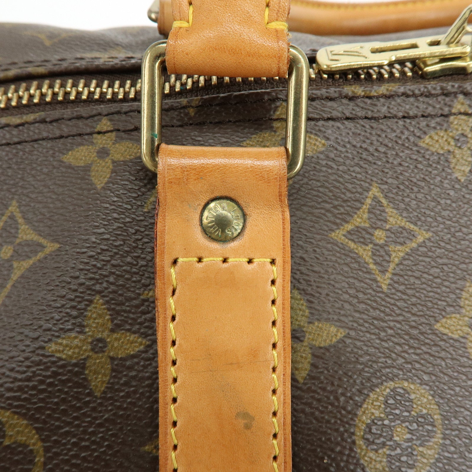 Louis Vuitton Monogram Keep All Bandouliere 60 Boston Bag M41412 Auth Used F/S