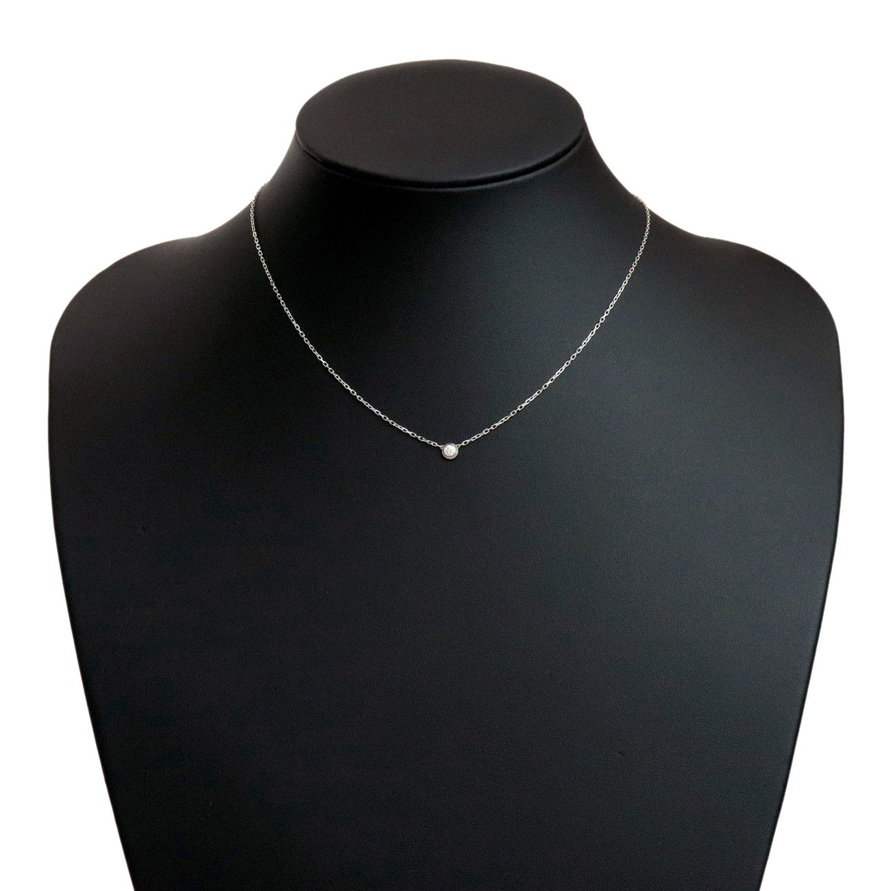 Cartier Diamants Legers Necklace SM Diamond D'amour 0.09ct K18WG