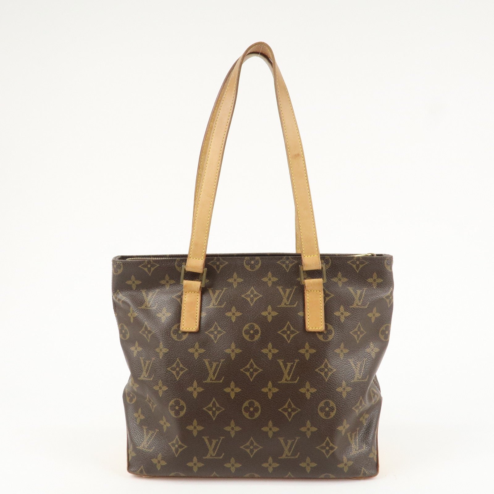 Louis Vuitton Monogram Cabas Piano Tote Bag Hand Bag M51148 Used