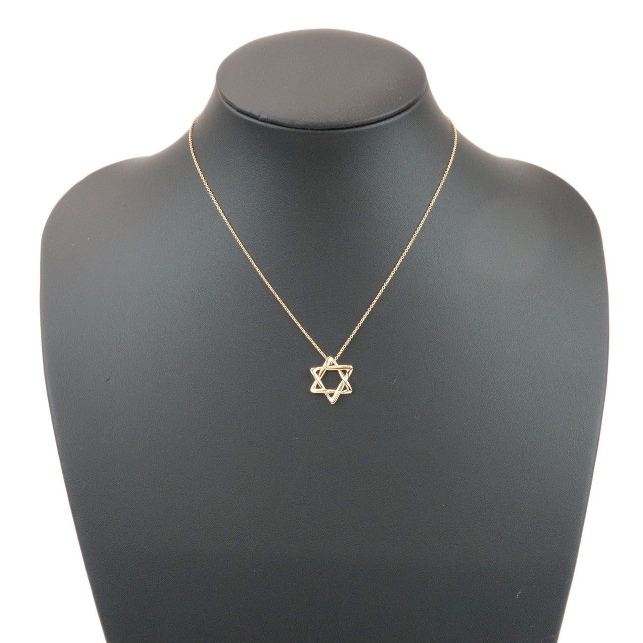 Tiffany & Co Star of Davi Pendant Necklace K18 750YG Yellow Gold