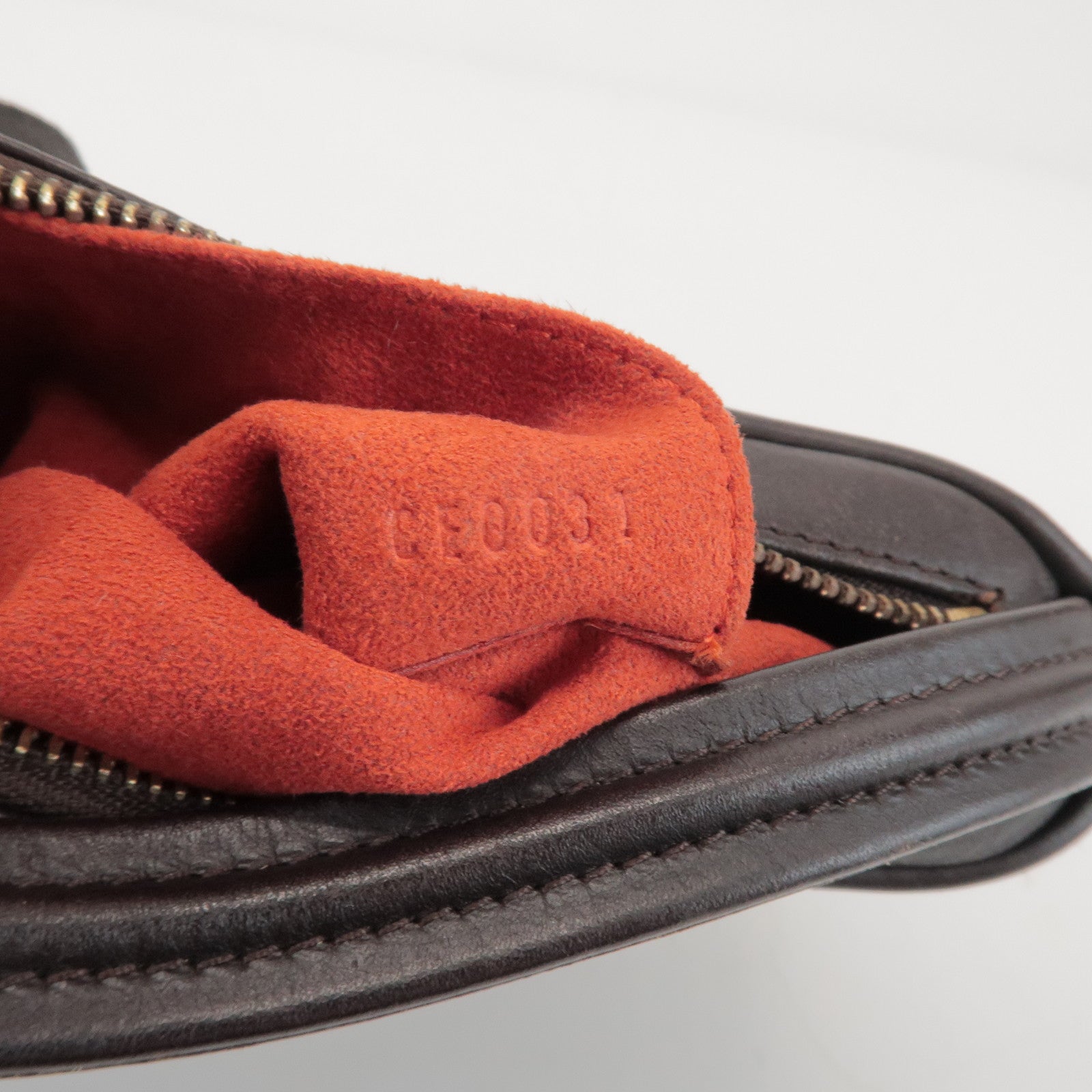 Louis Vuitton Damier Sauvage Tiger Hair Calf Hand Bag Brown M92132