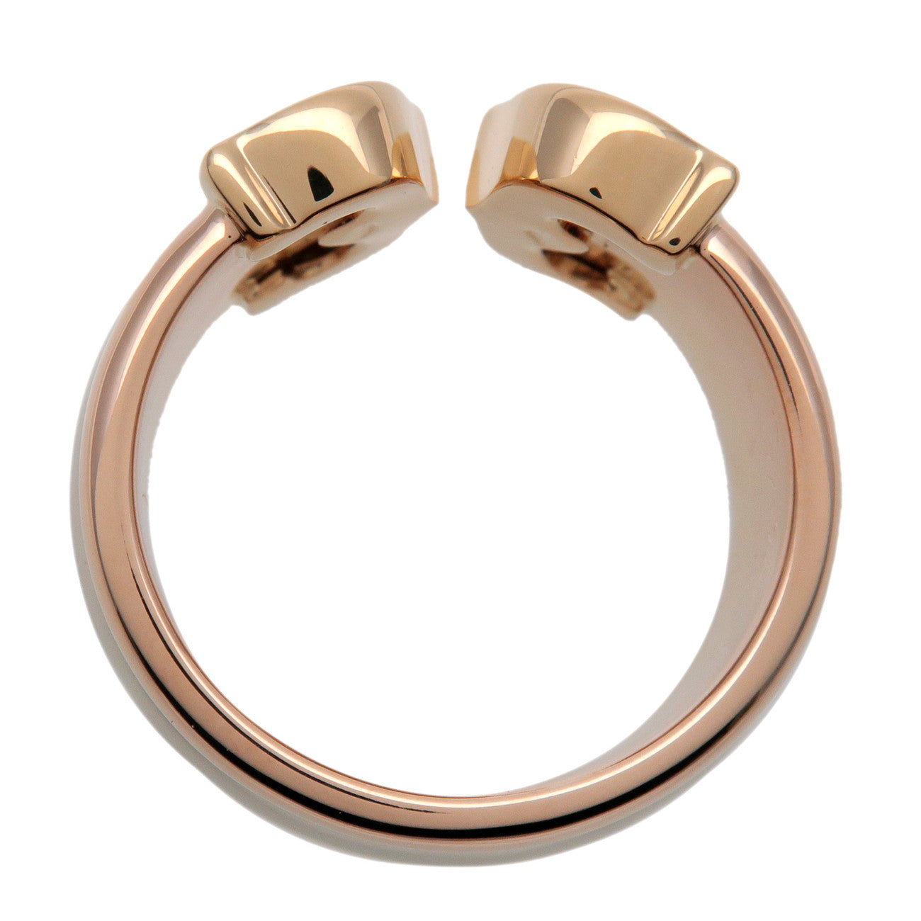 Cartier C2 Ring K18 750YG/PG/WG Yellow Rose White Gold #47 US4.5