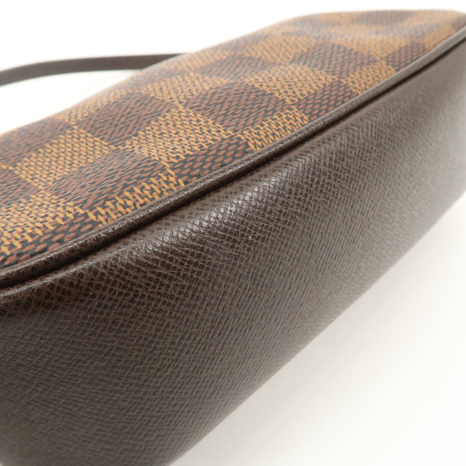 Louis Vuitton Damier Trousse Makeup Accessory Pouch Brown N51982 Used