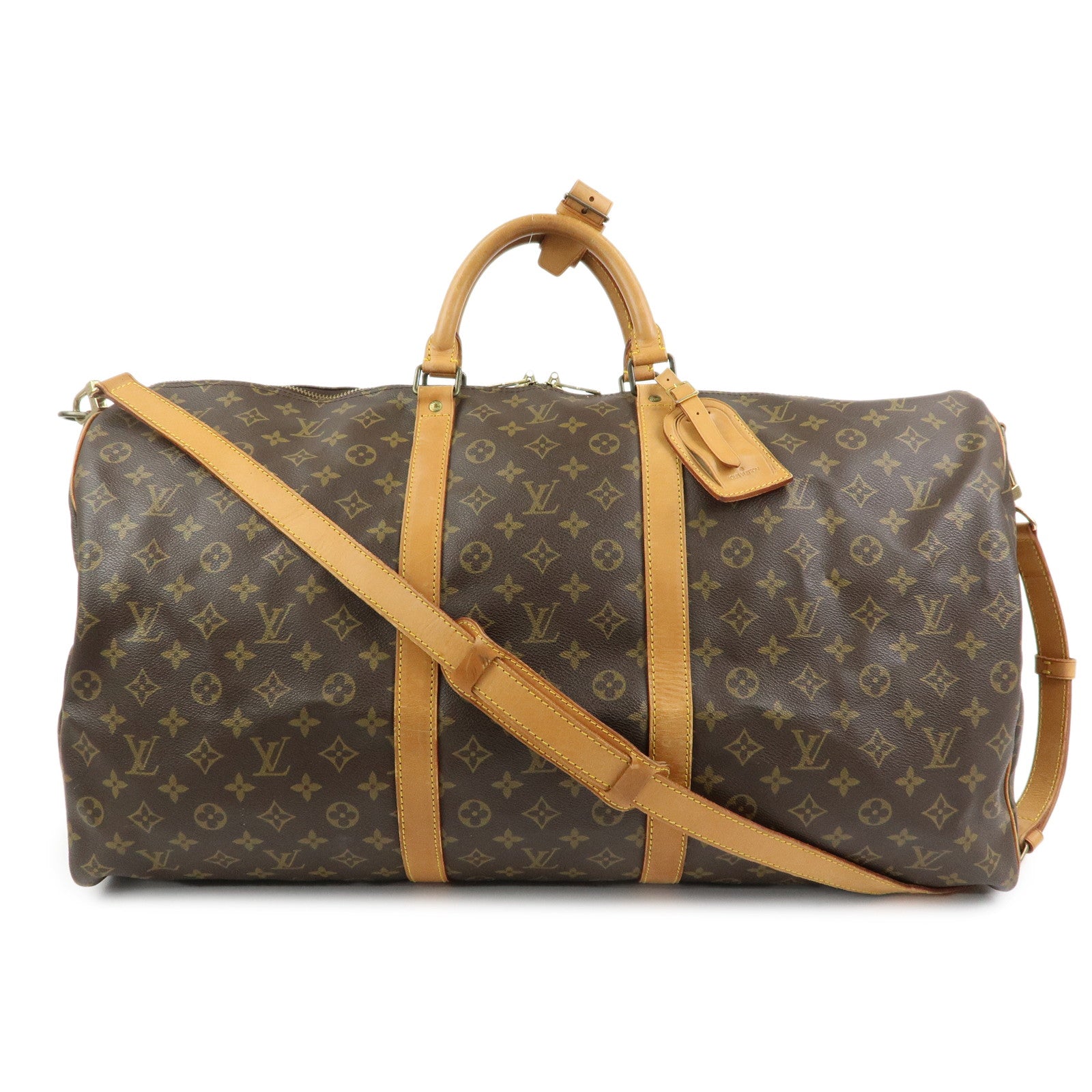 Louis Vuitton Monogram Keep All Bandouliere 60 Boston Bag M41412