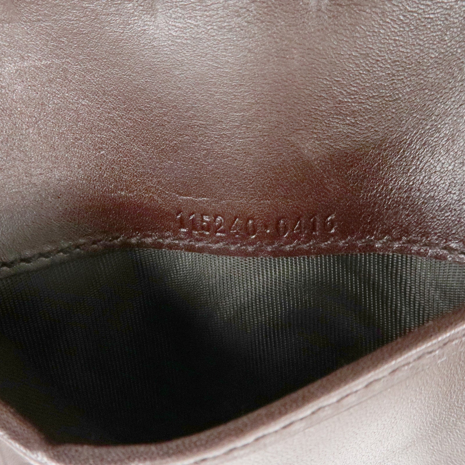 GUCCI Guccissima Leather Planner Cover Dark Brown 115240 Used