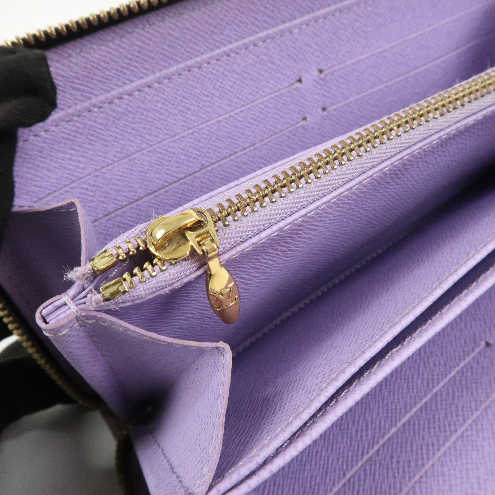 Louis Vuitton Monogram Multi Color Zippy Wallet Violet M60275