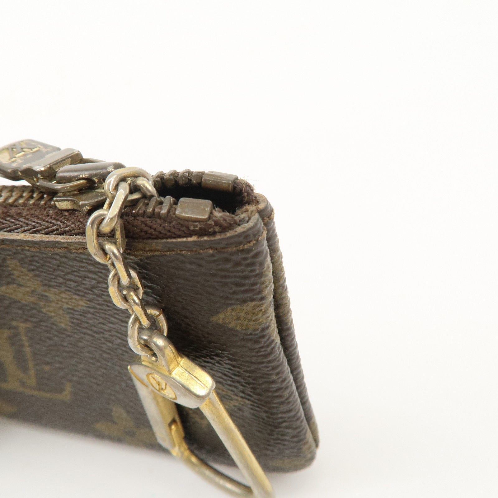 Louis Vuitton Monogram Set of 2 Canvas Coin Case Brown M62650 Used