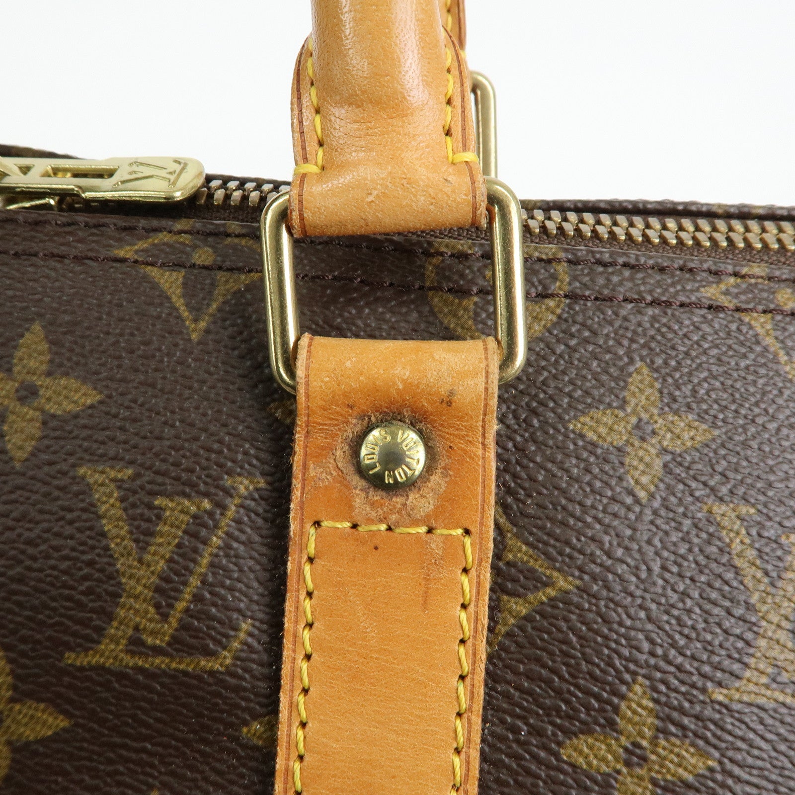 Louis Vuitton Monogram Keep All 50 Boston Bag Brown M41426