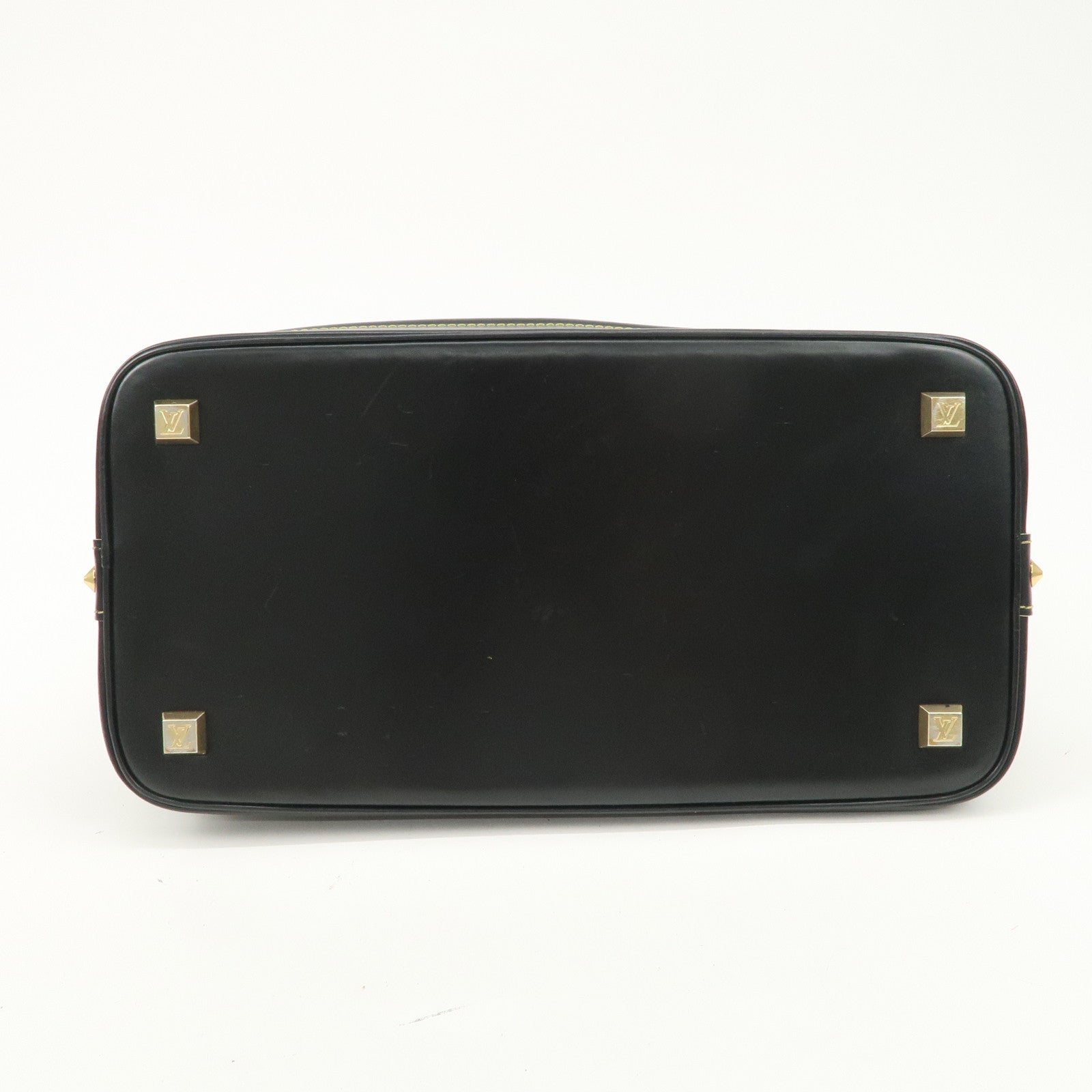 Louis Vuitton Suhari Leather Lock It MM Hand Bag Noir Black M91875