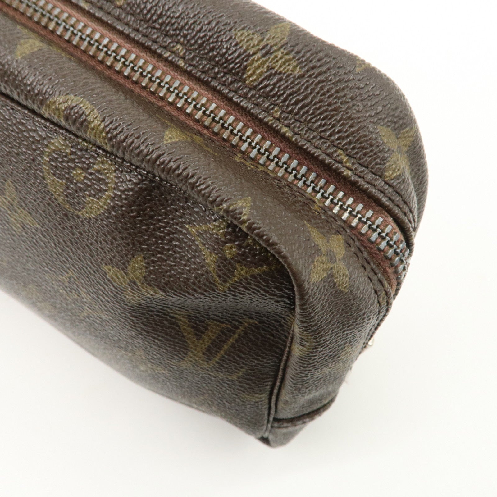 Louis Vuitton Monogram Trousse Toilette 28 Pouch Brown M47522 Used