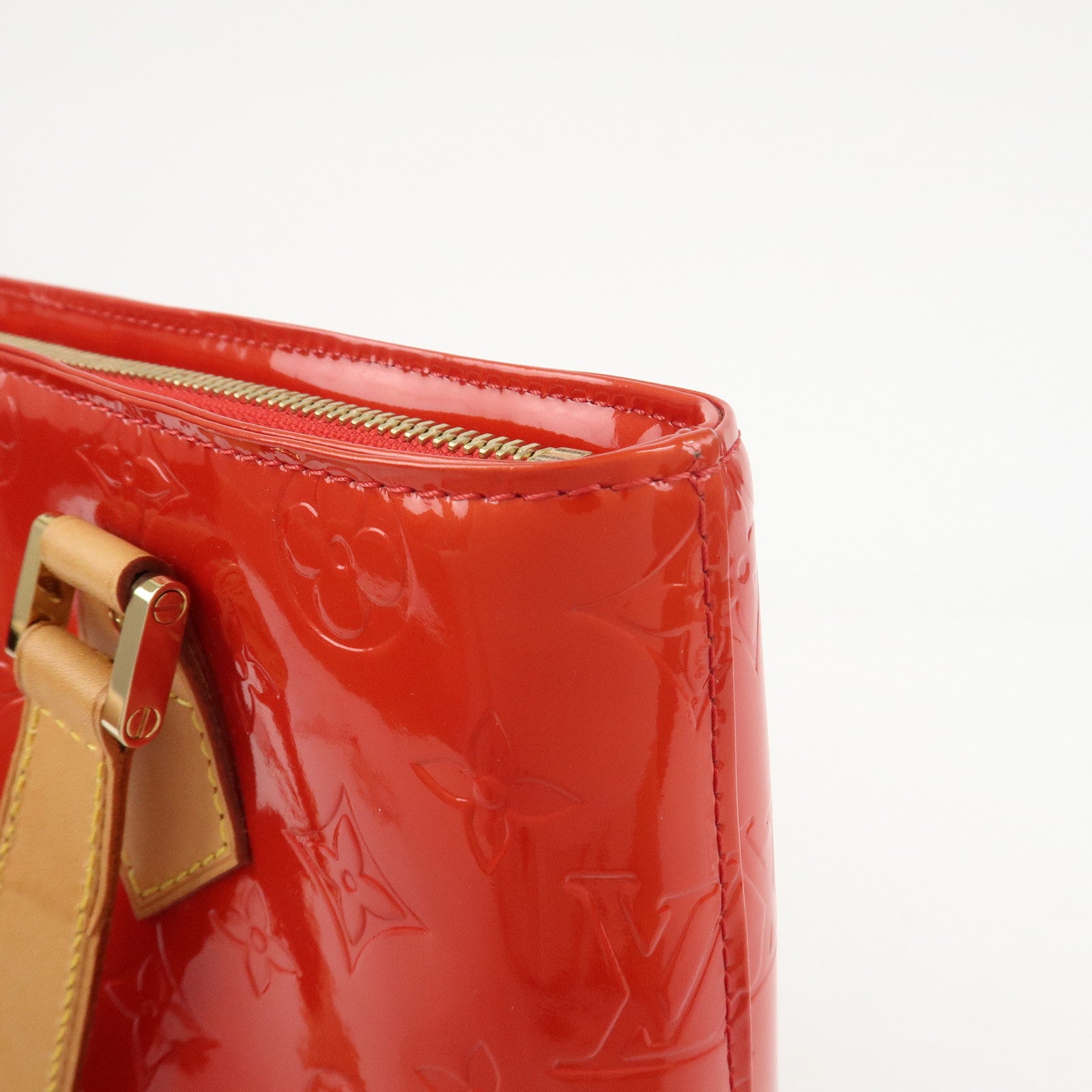 Louis Vuitton Monogram Vernis Leather Houston Hand Bag RougeM91092