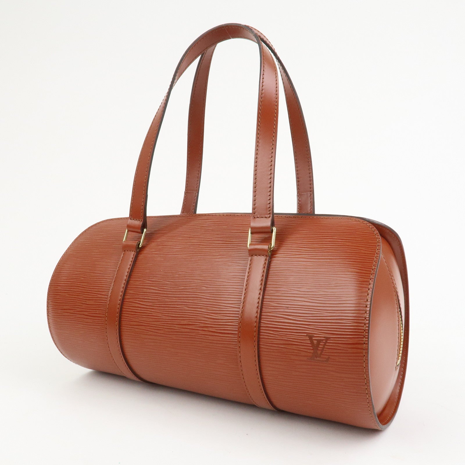 Louis Vuitton Epi Leather Soufflot Hand Bag Kenya Brown M52223