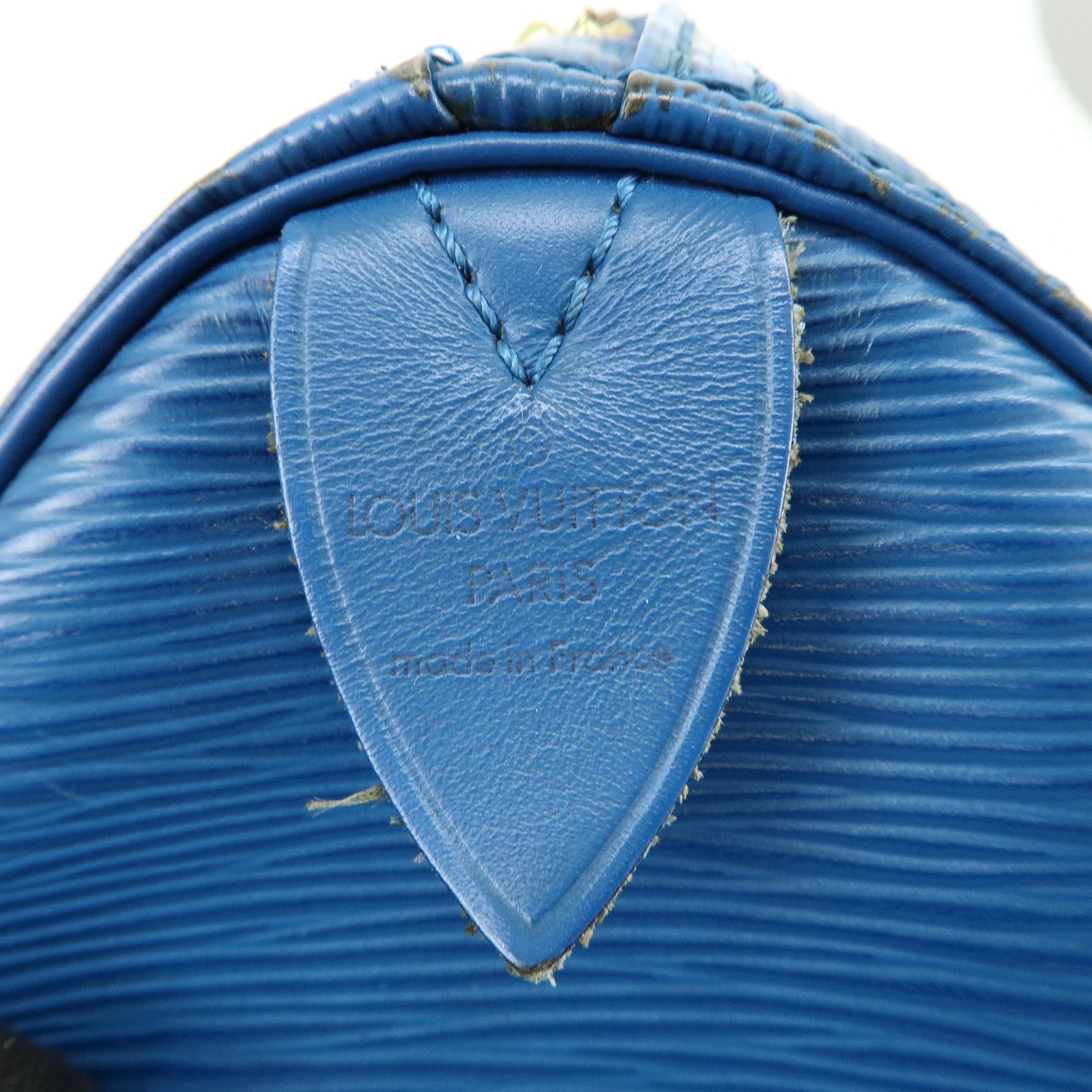 Louis Vuitton Epi Speedy 30 Hand Bag Boston Bag Blue M43005