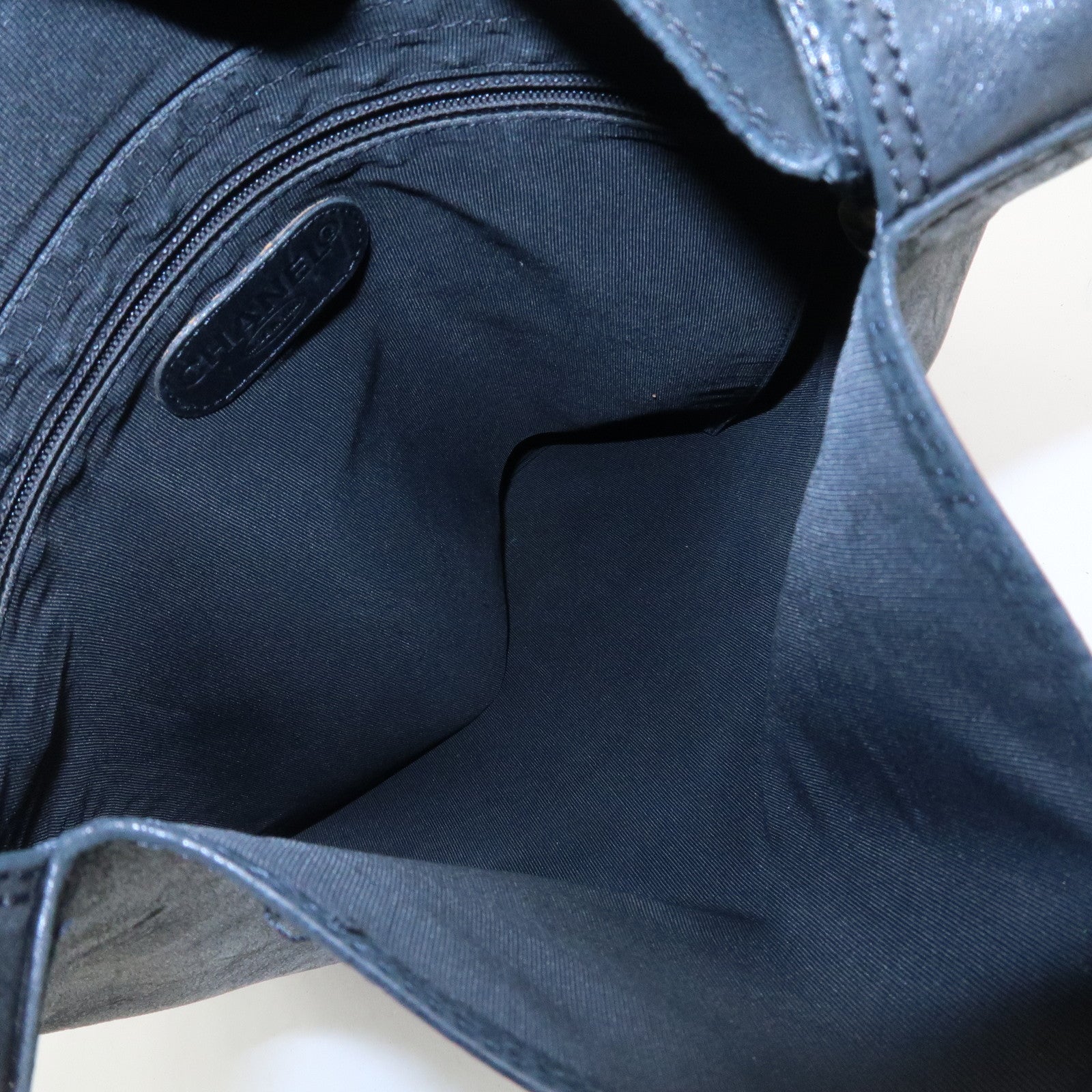 CHANEL Lamb Skin Shoulder Bag Crossbody Bag Black